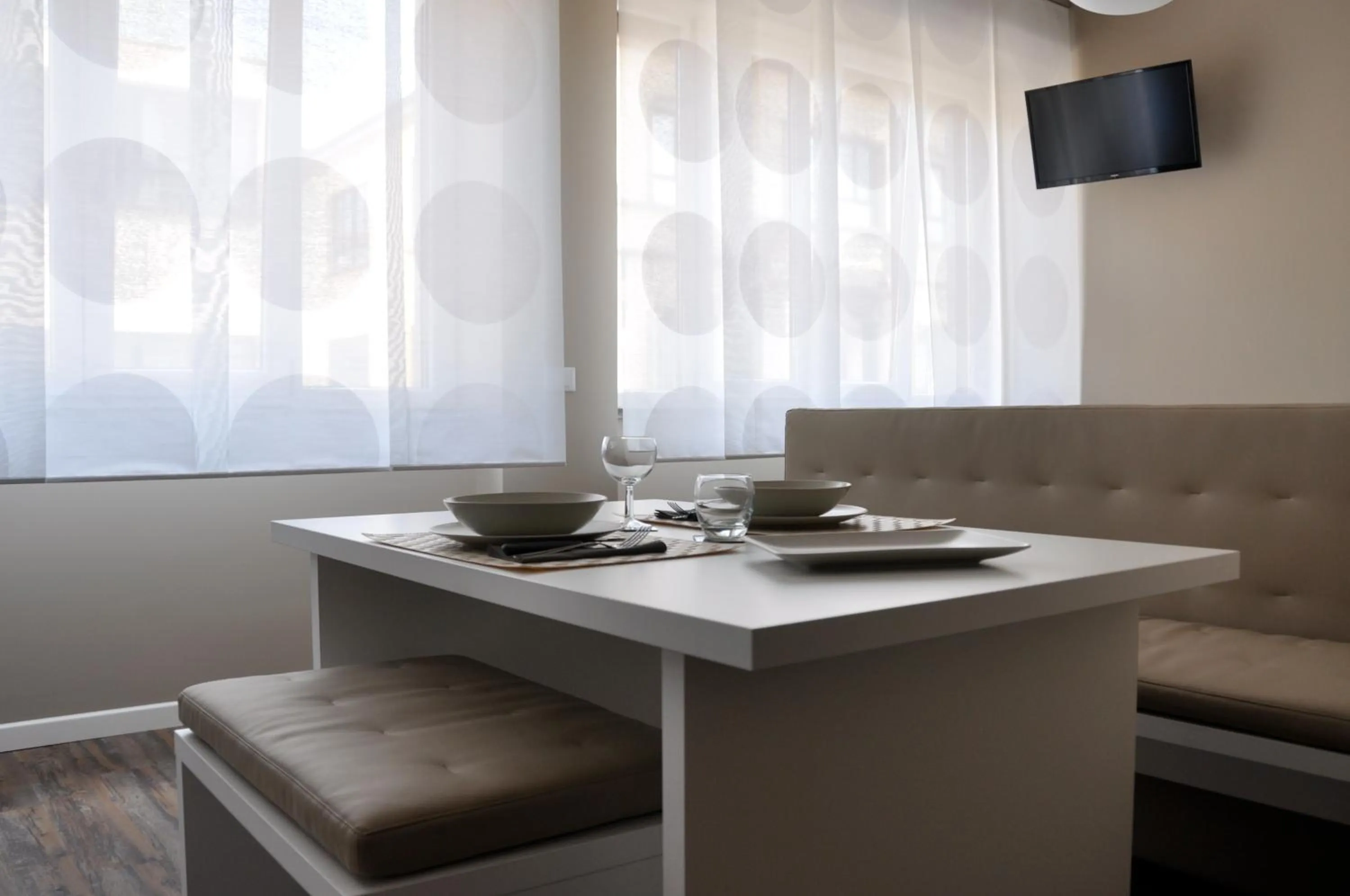 Seating area in Studio Inn De Angeli