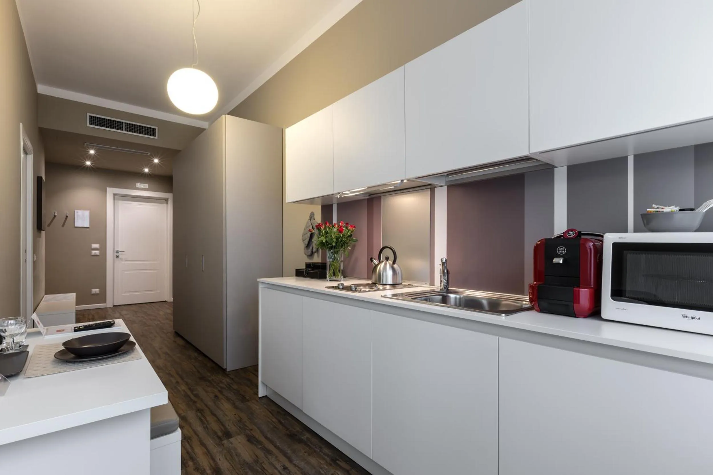Kitchen or kitchenette in Studio Inn De Angeli