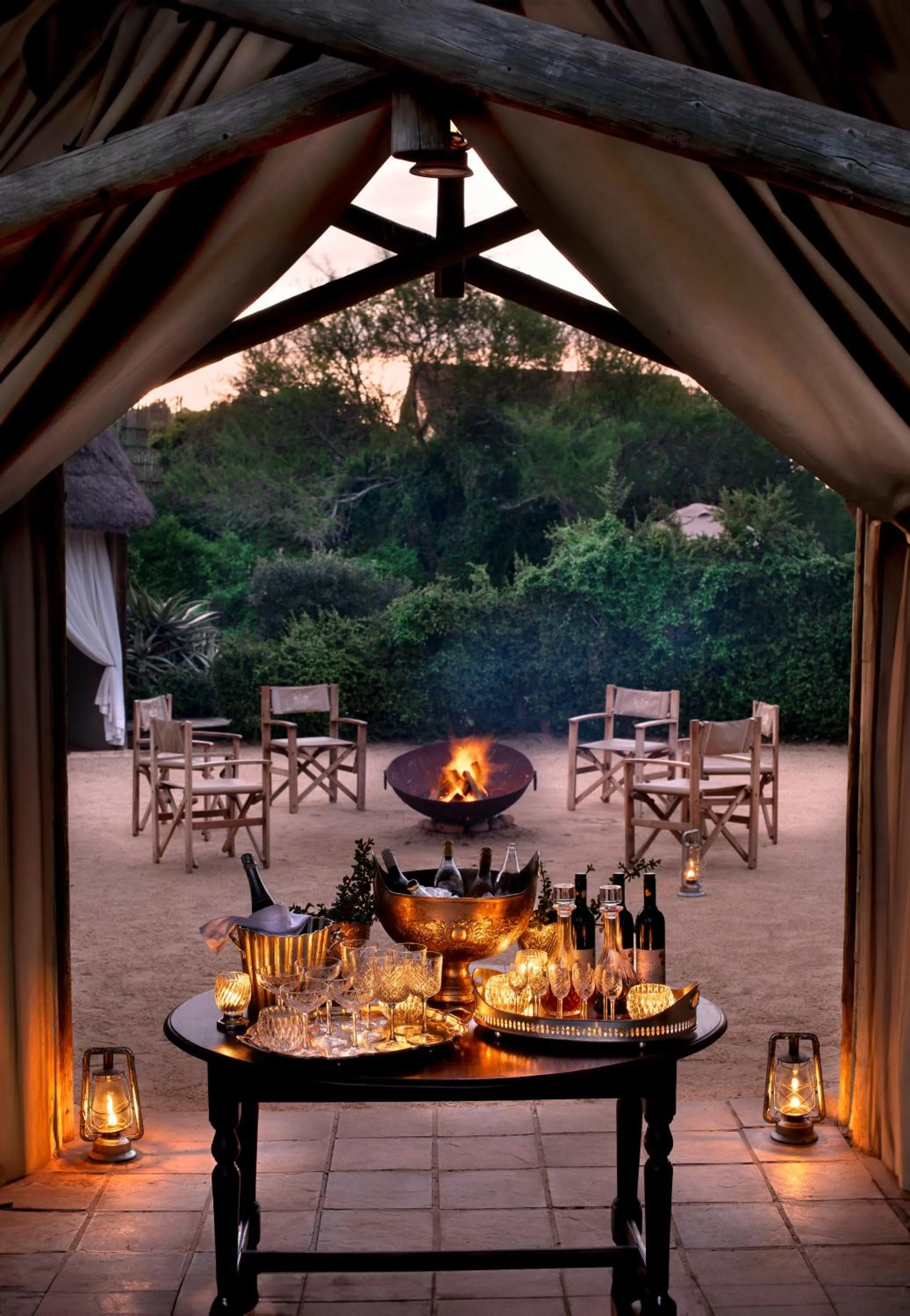BBQ facilities in Gorah Elephant Camp