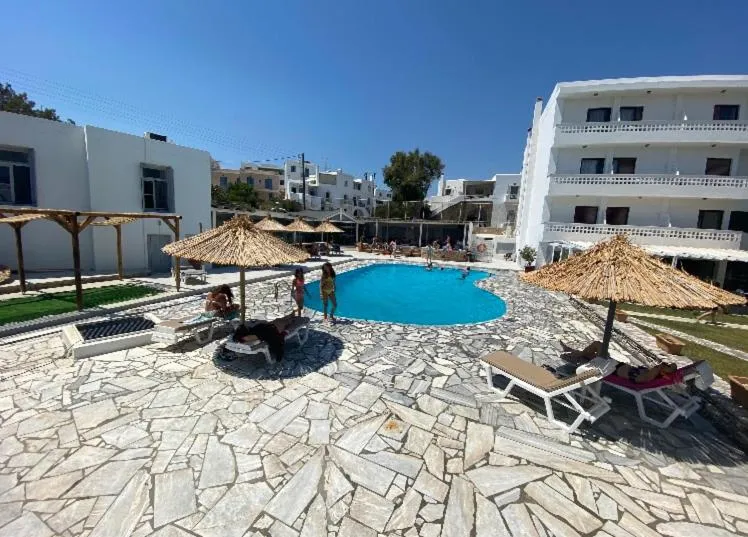 Swimming pool in Aeolos Bay Tinos