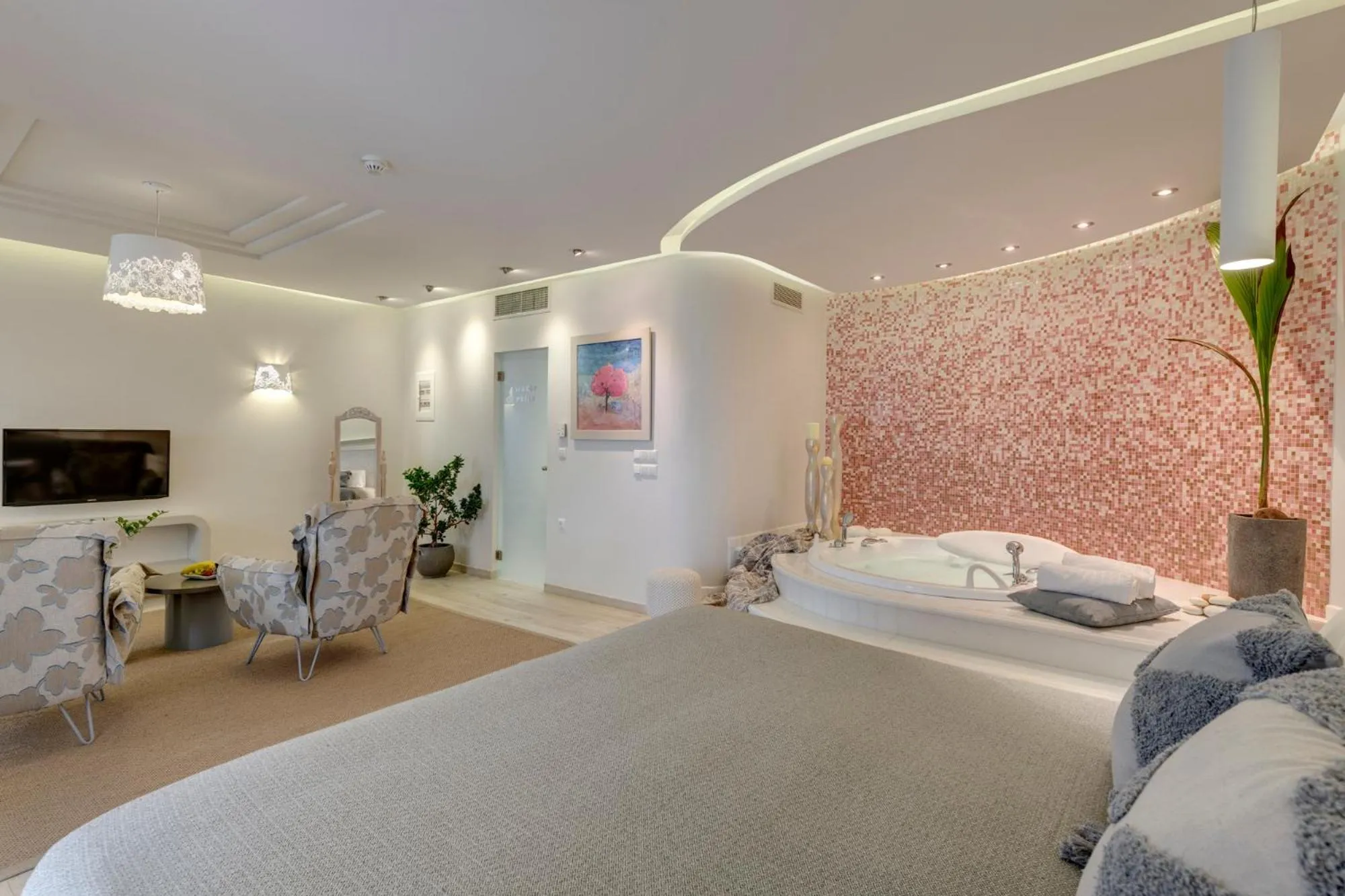 Photo of the whole room, Bed in Kouros Art Hotel - Designed for Adults