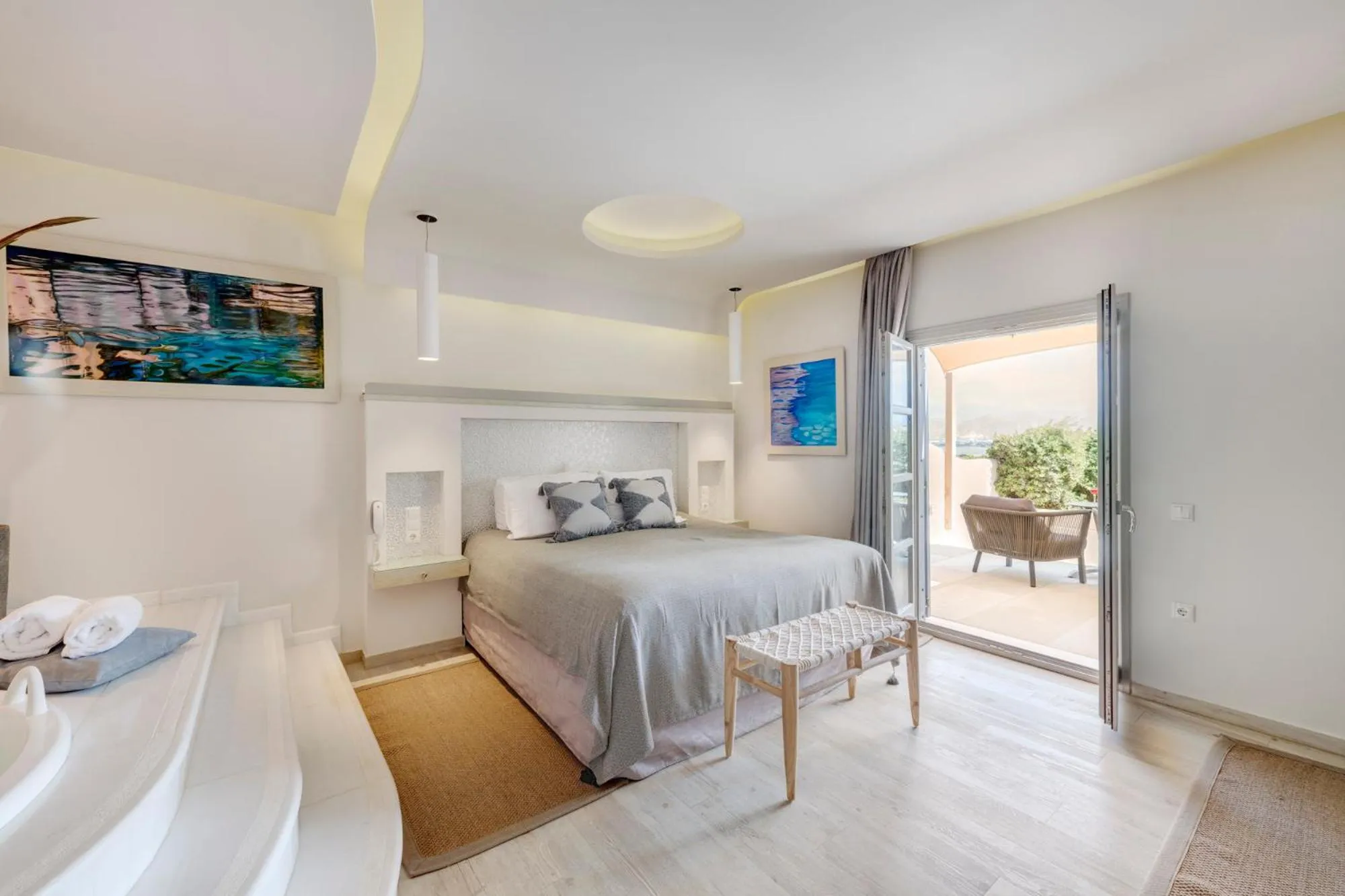 Bed in Kouros Art Hotel - Designed for Adults