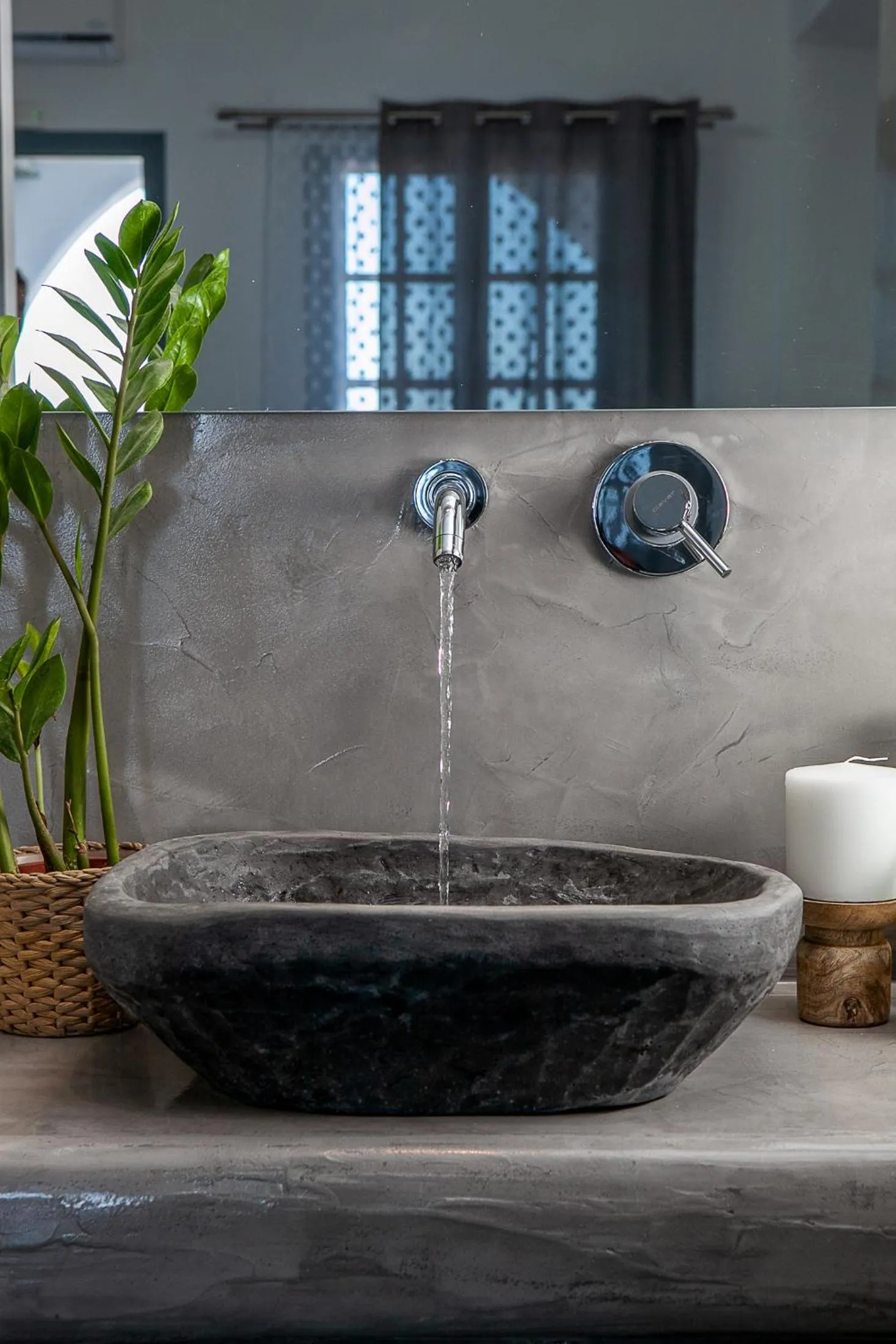 Bathroom in Beach Houses Santorini