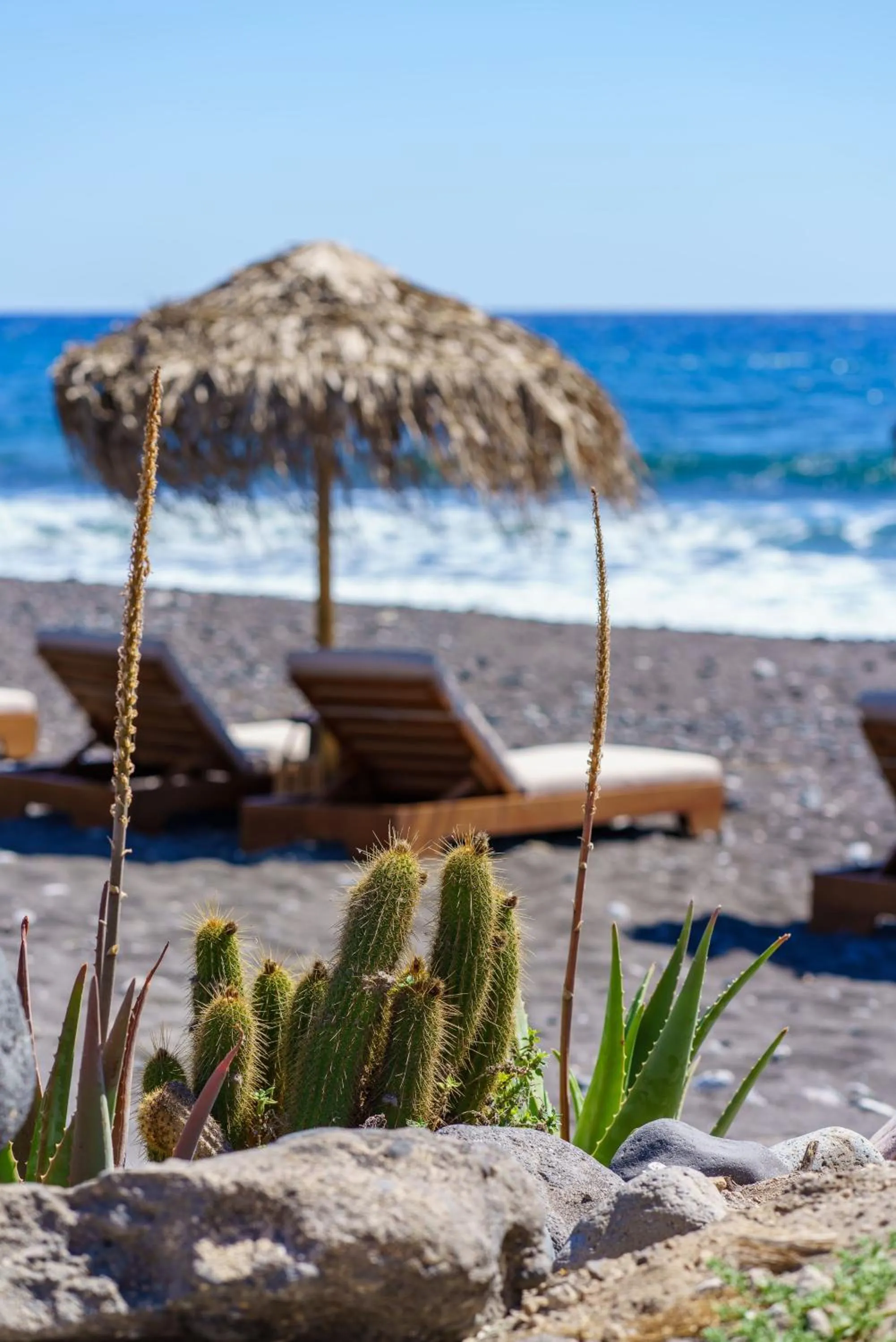Natural landscape in Beach Houses Santorini