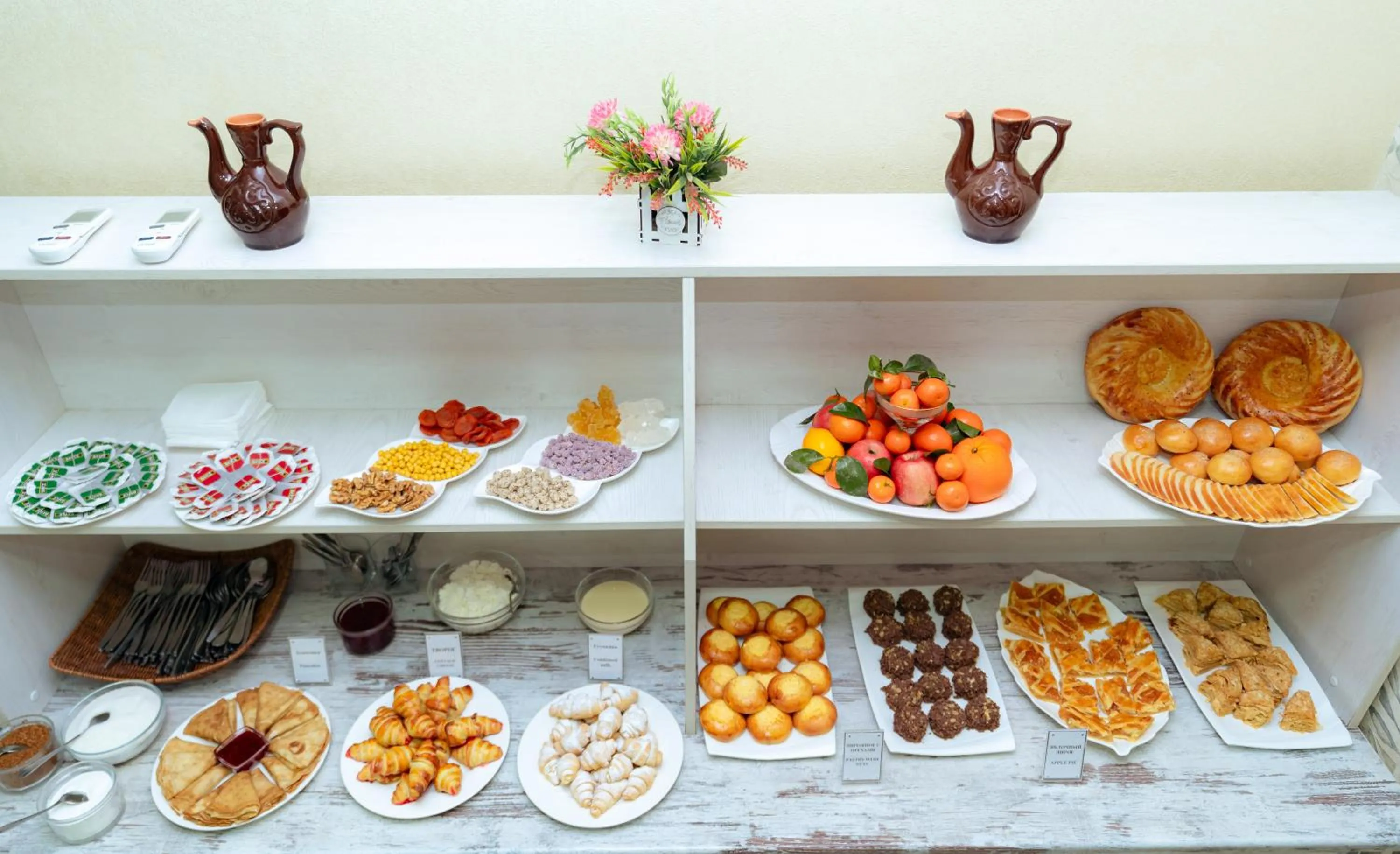 Buffet breakfast in Diamond Hotel Tashkent