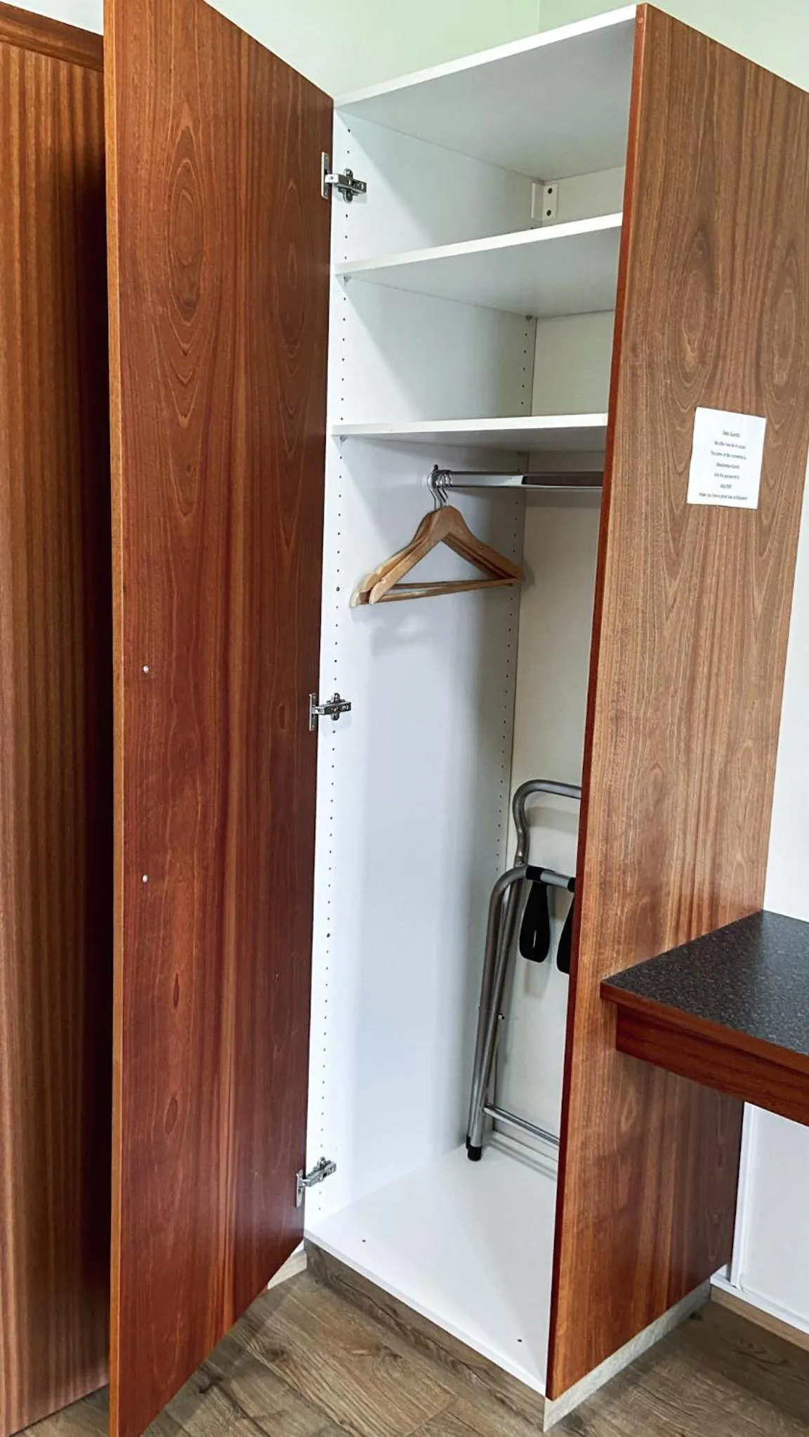 wardrobe in Skipalaekur Guesthouse