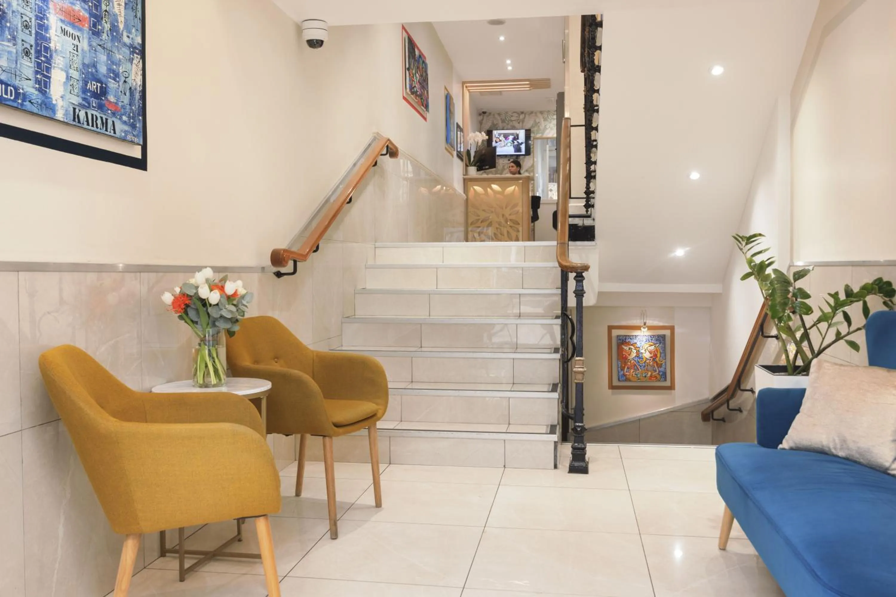 Lobby or reception in Hotel Florence Nice