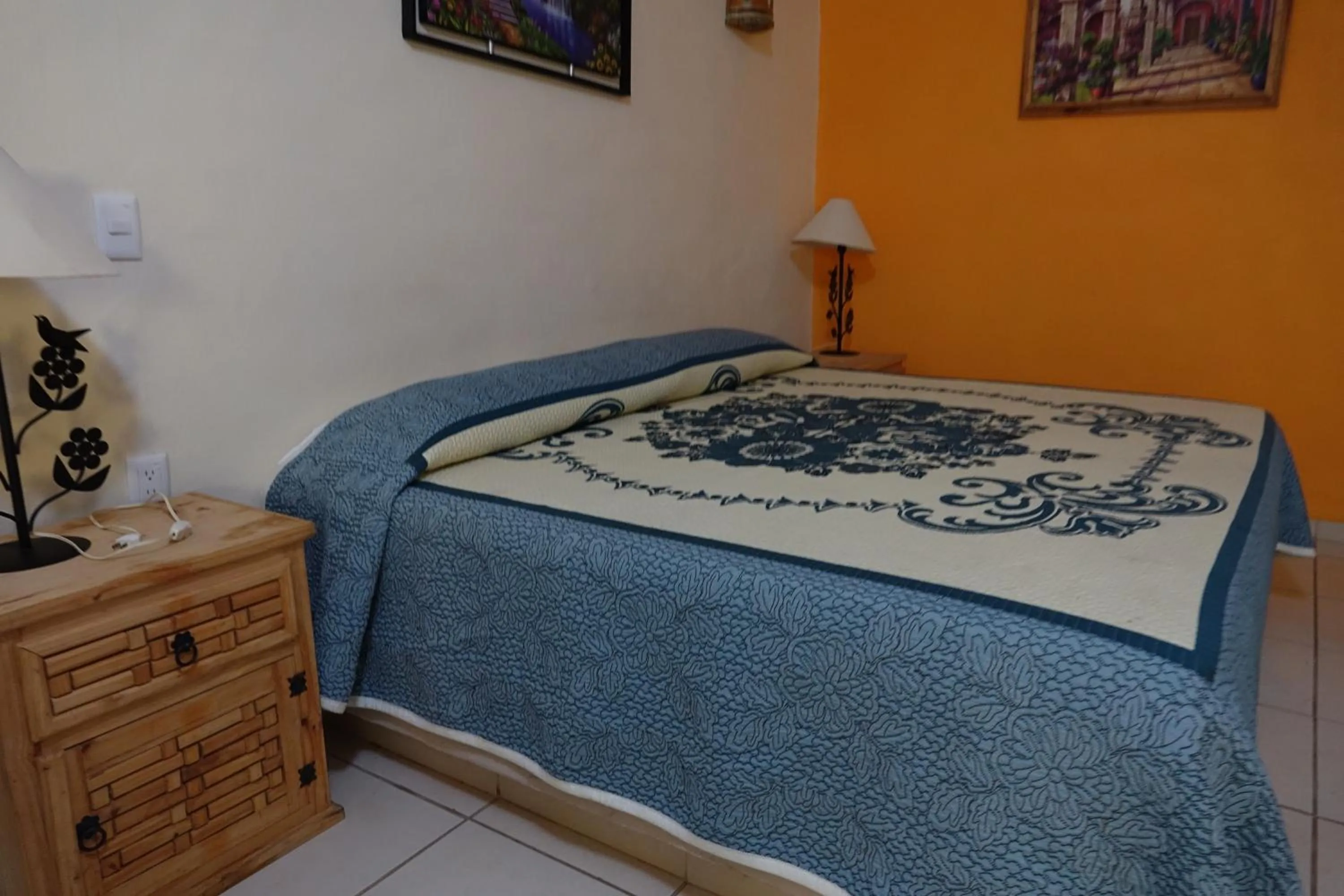 Bed in Quinta Comala Hotel & Villas