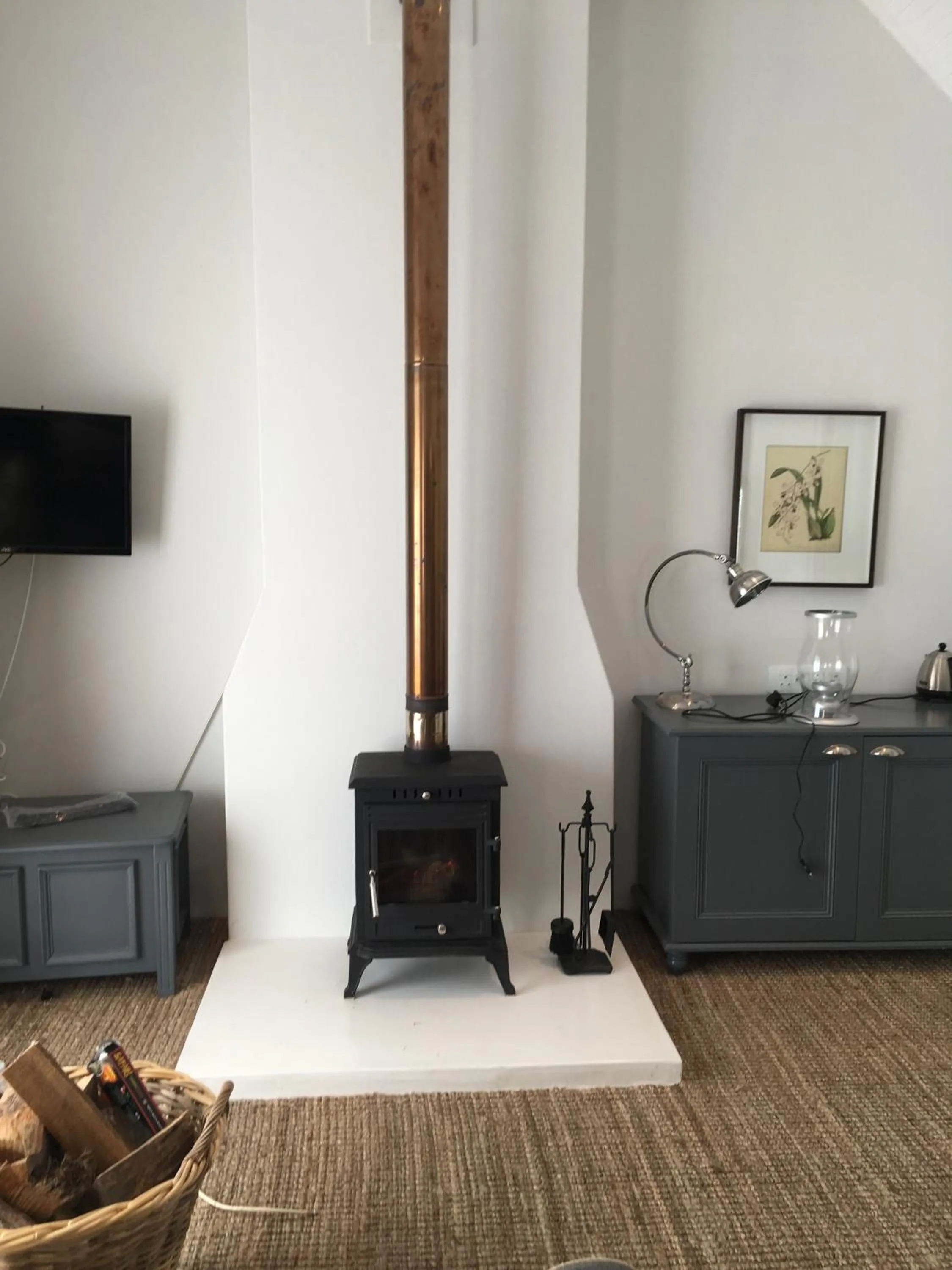 fireplace in Hunter's Country House