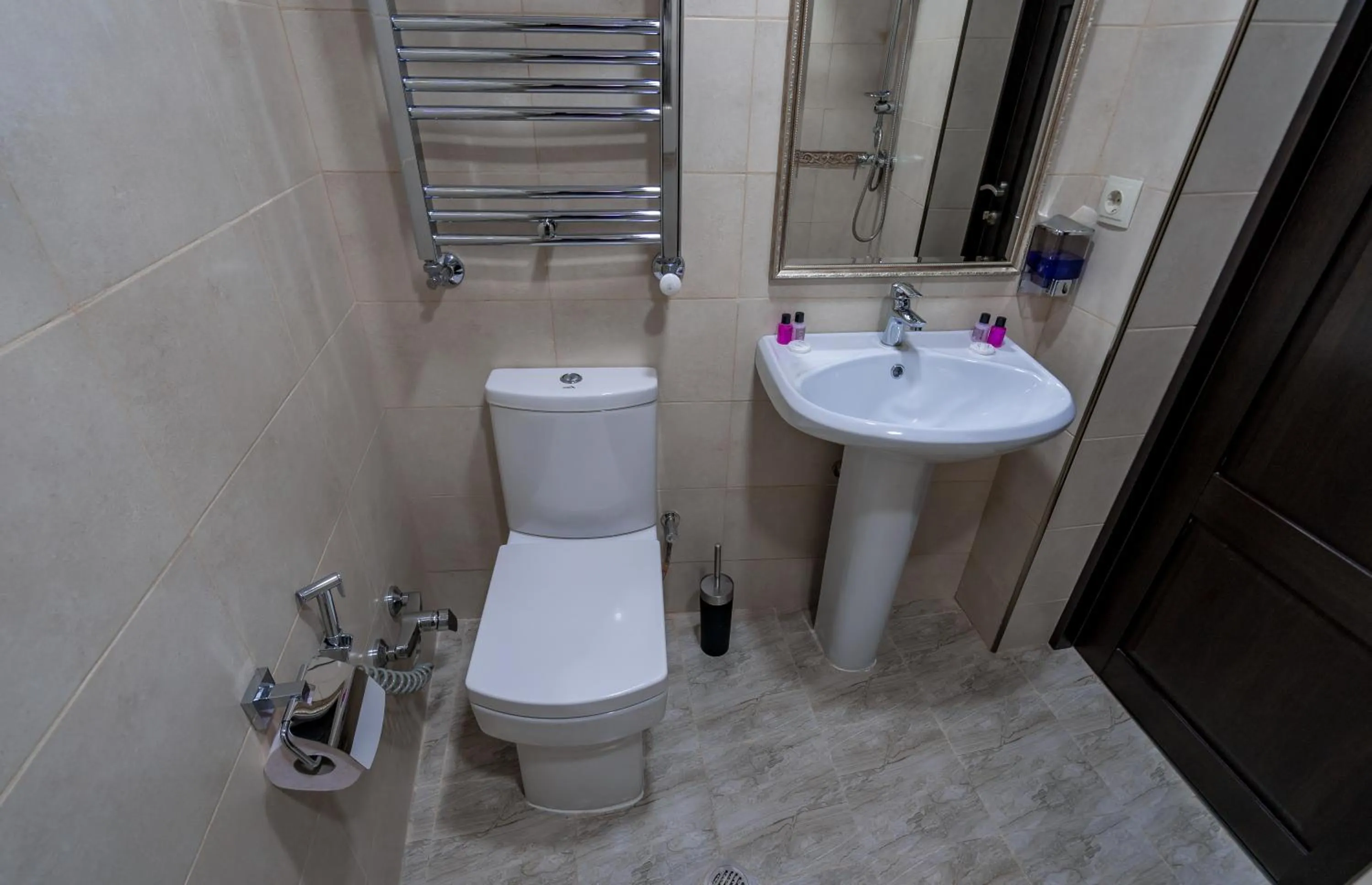 Shower in Golden Light Hotel