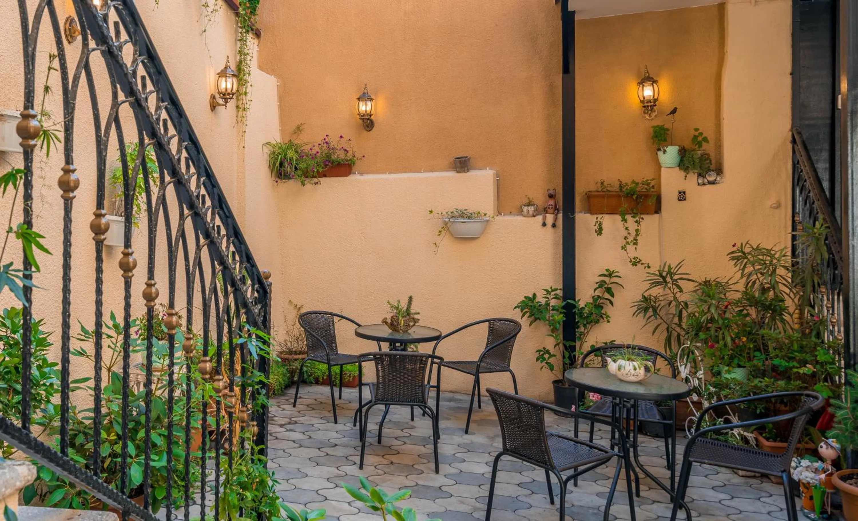 Patio in Golden Light Hotel