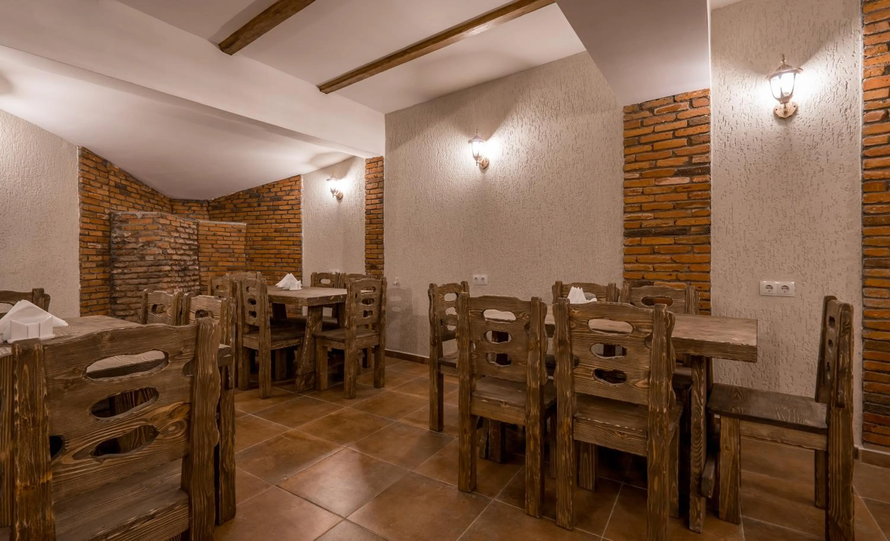 Dining area in Golden Light Hotel