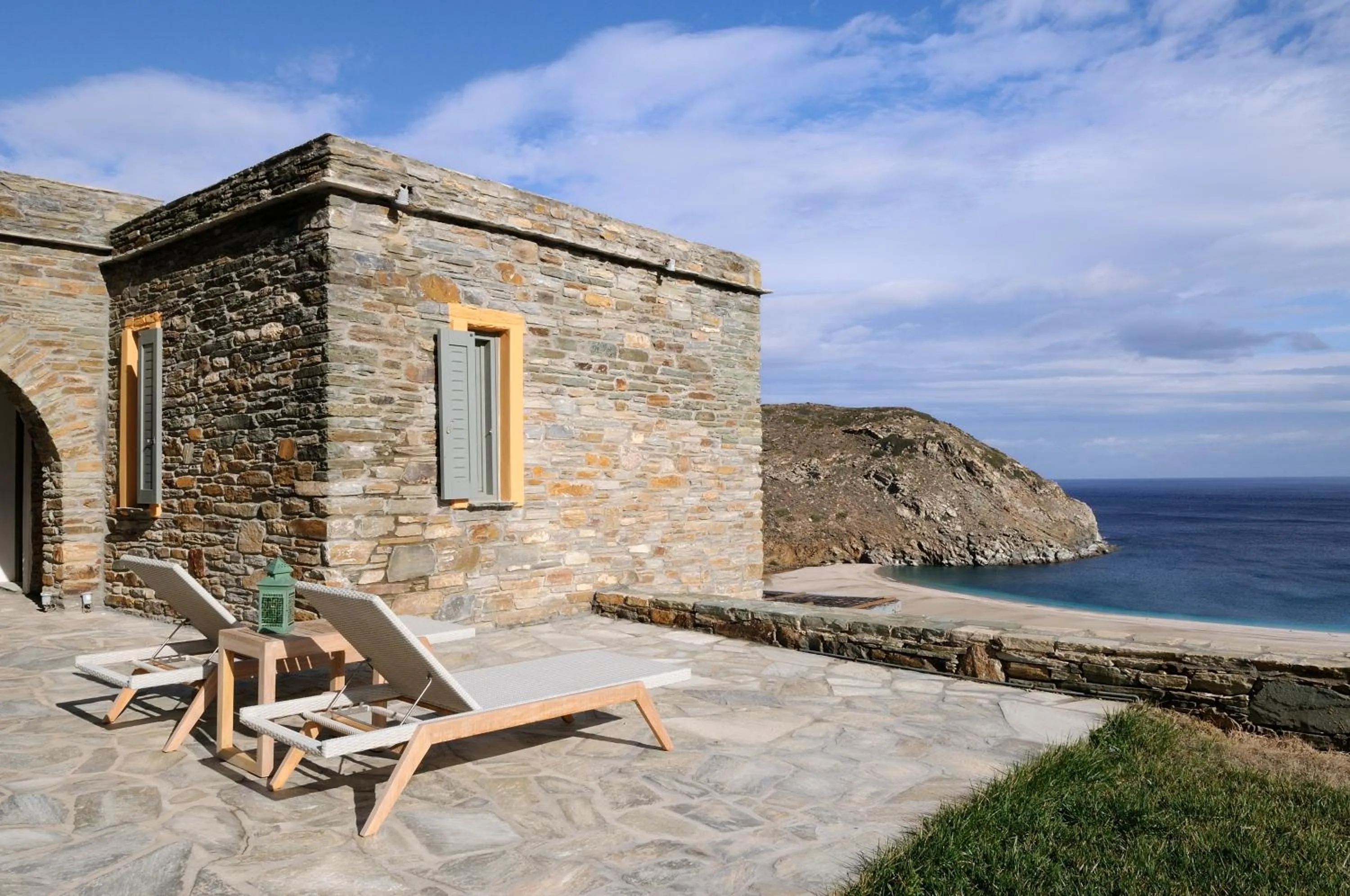 Facade/entrance in Aegea Blue Cycladic Resort