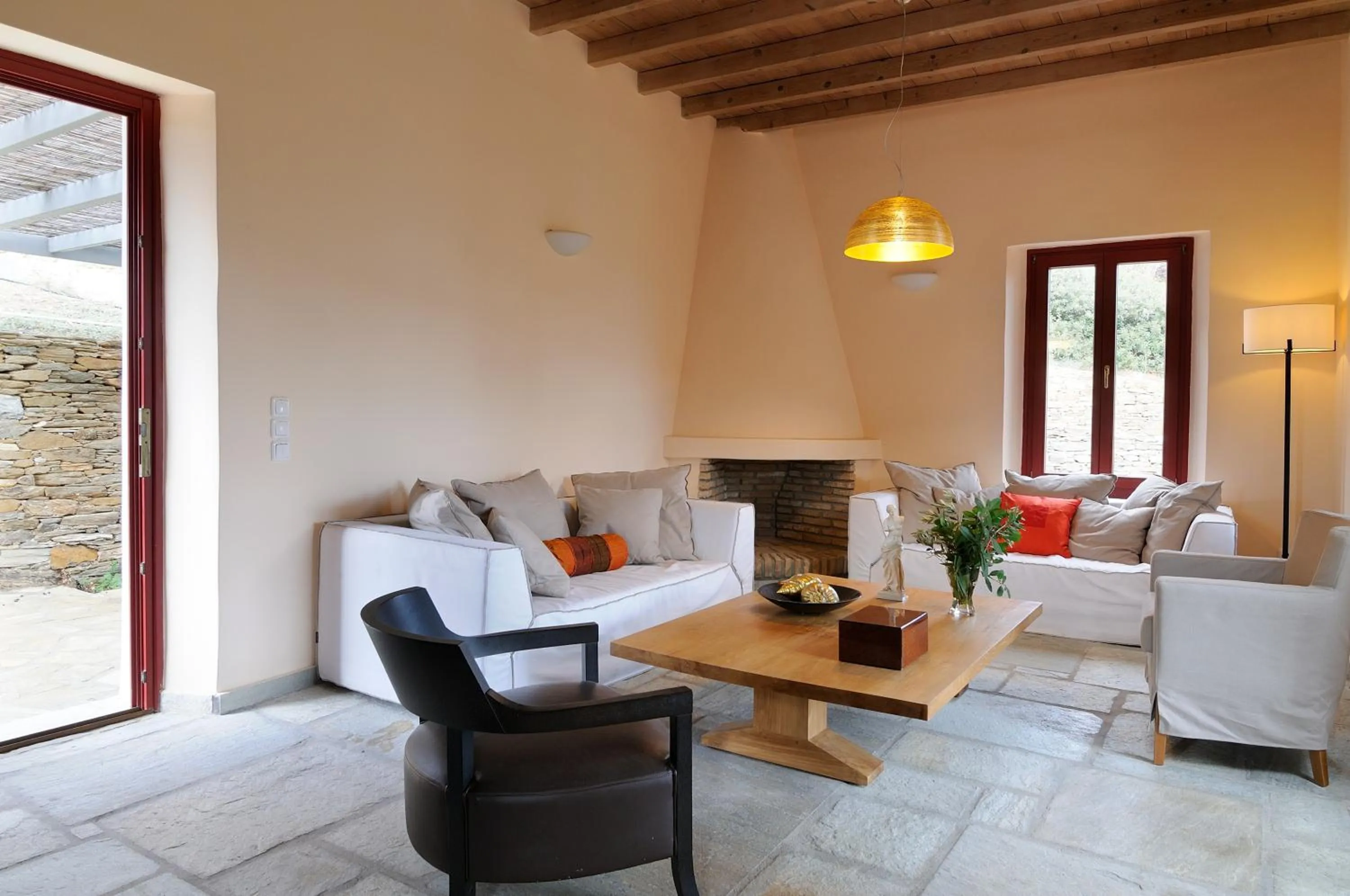 Living room in Aegea Blue Cycladic Resort