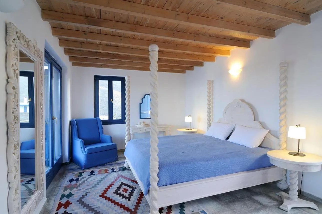 Bed in Aegea Blue Cycladic Resort