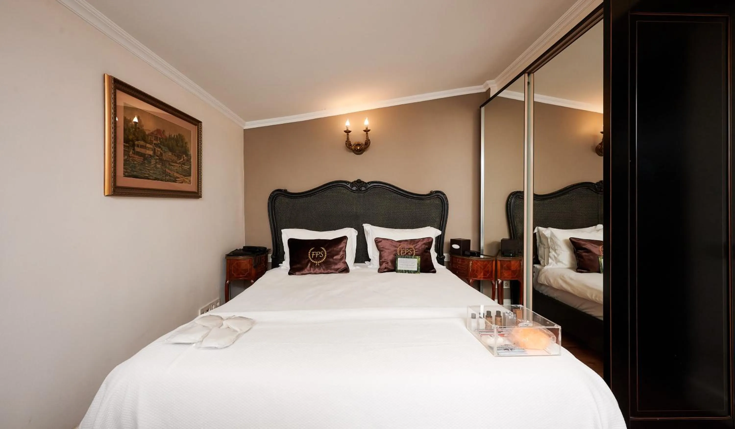 Bed in Faik Pasha Hotels Special Category Beyoglu Istanbul