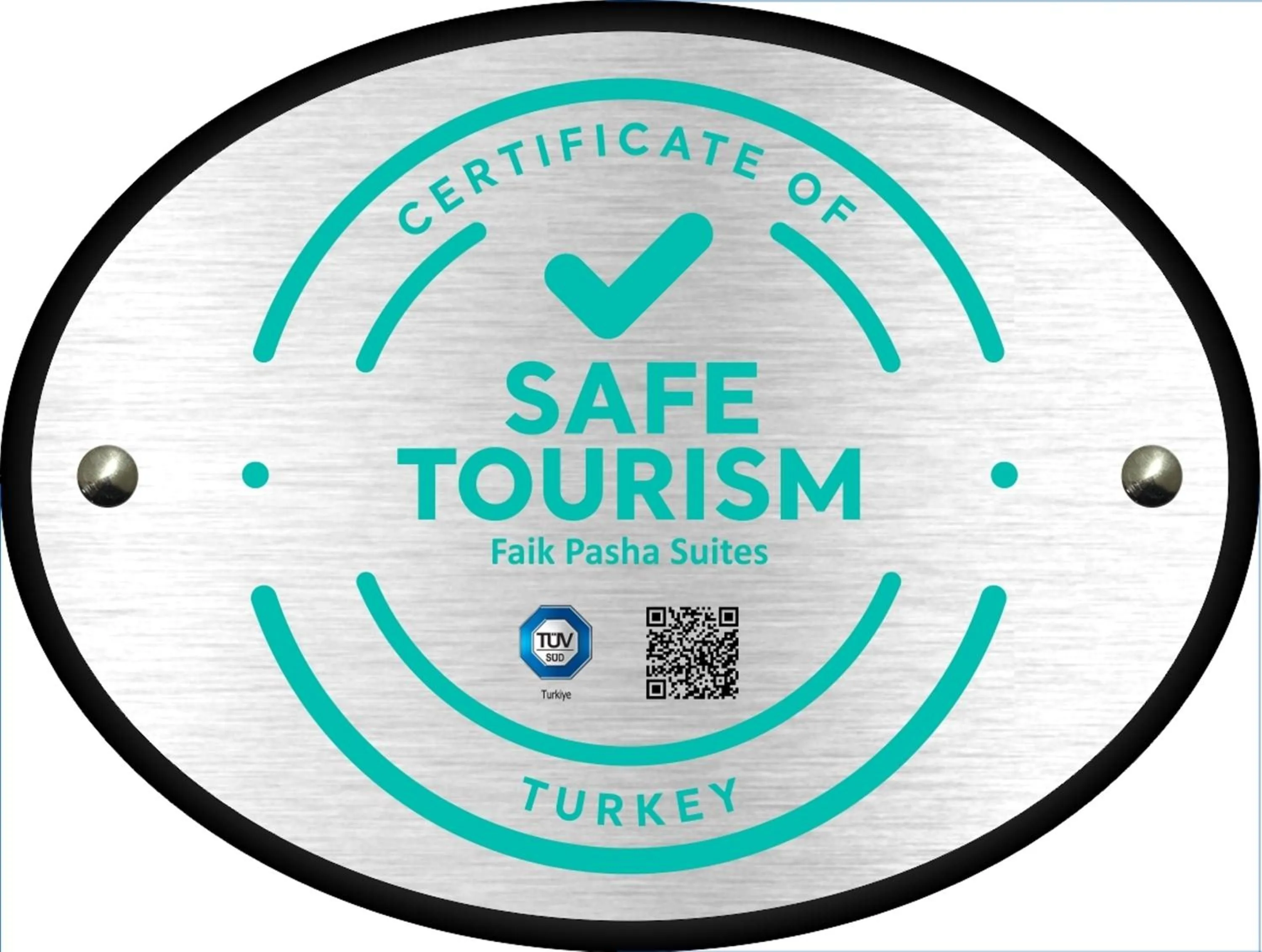 Certificate/Award in Faik Pasha Hotels Special Category Beyoglu Istanbul