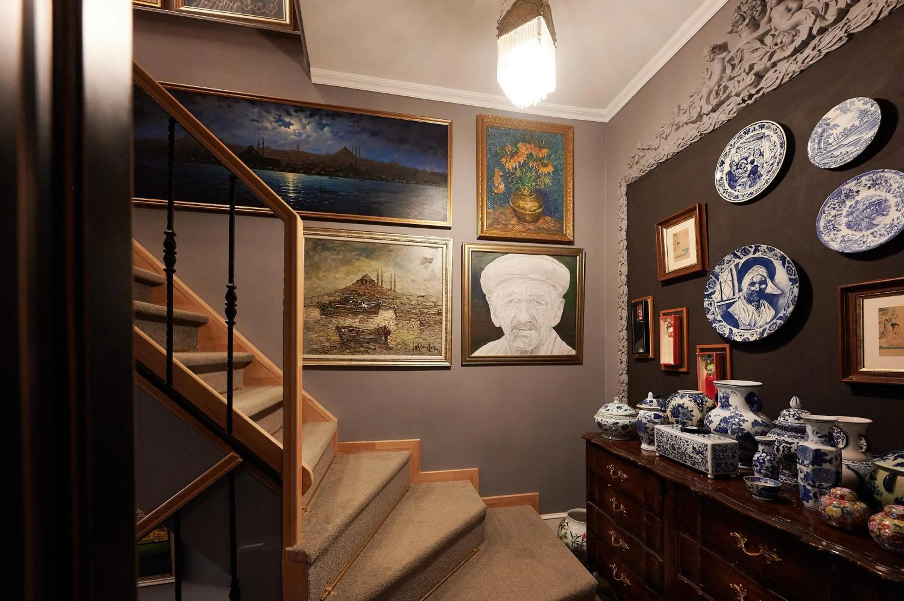 Decorative detail in Faik Pasha Hotels Special Category Beyoglu Istanbul