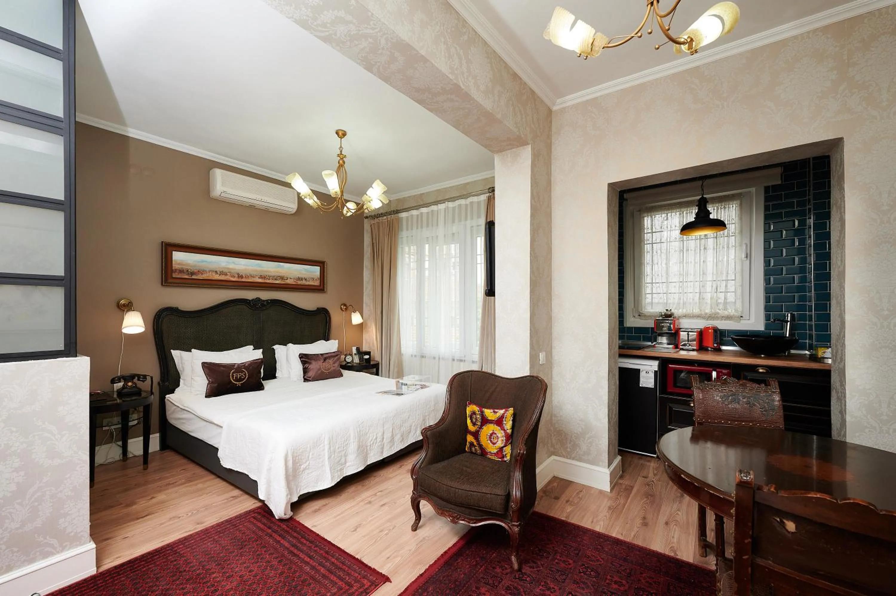 Bed in Faik Pasha Hotels Special Category Beyoglu Istanbul