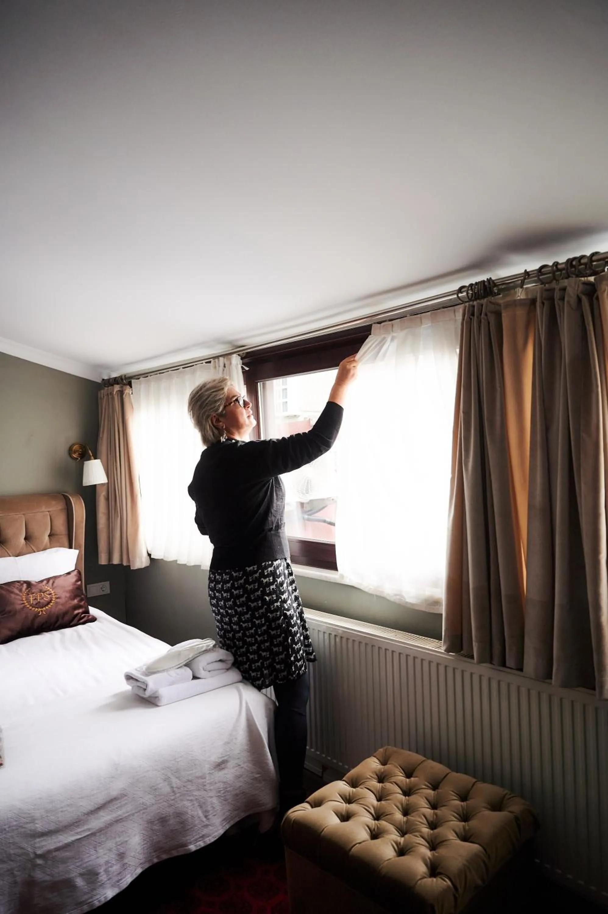 Decorative detail, Bed in Faik Pasha Hotels Special Category Beyoglu Istanbul