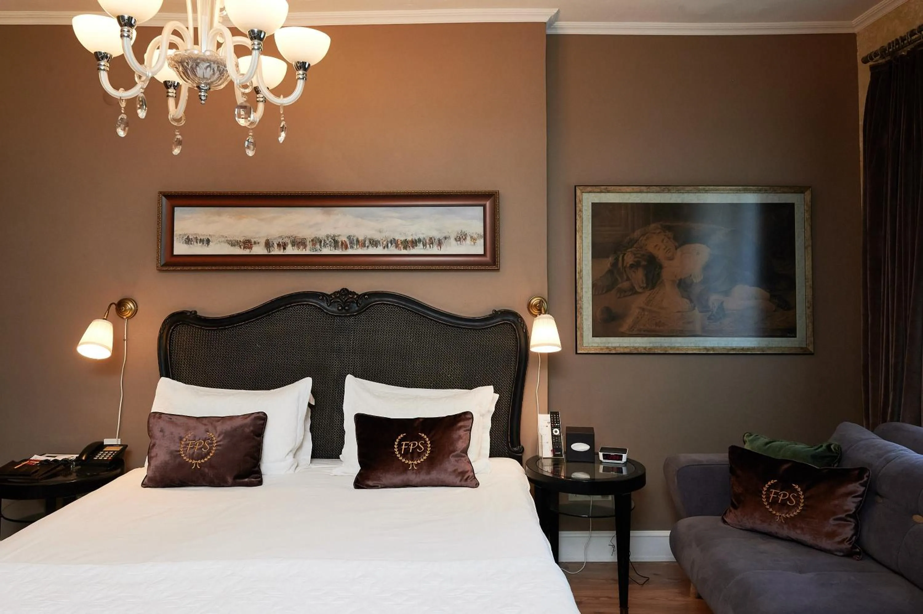 Bed in Faik Pasha Hotels Special Category Beyoglu Istanbul