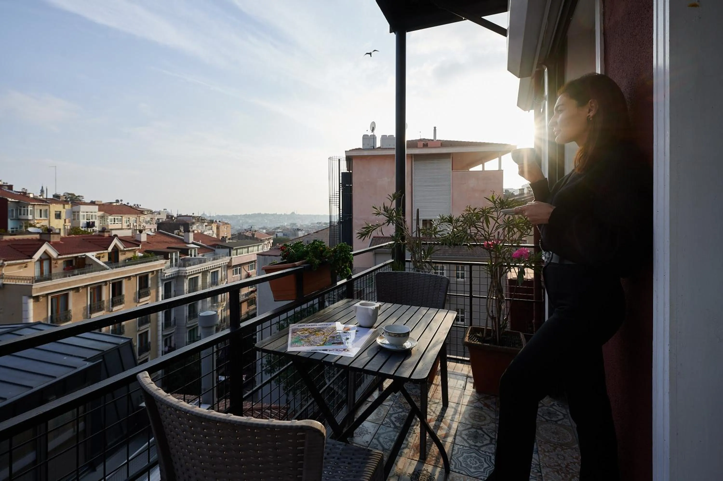 Balcony/Terrace in Faik Pasha Hotels Special Category Beyoglu Istanbul