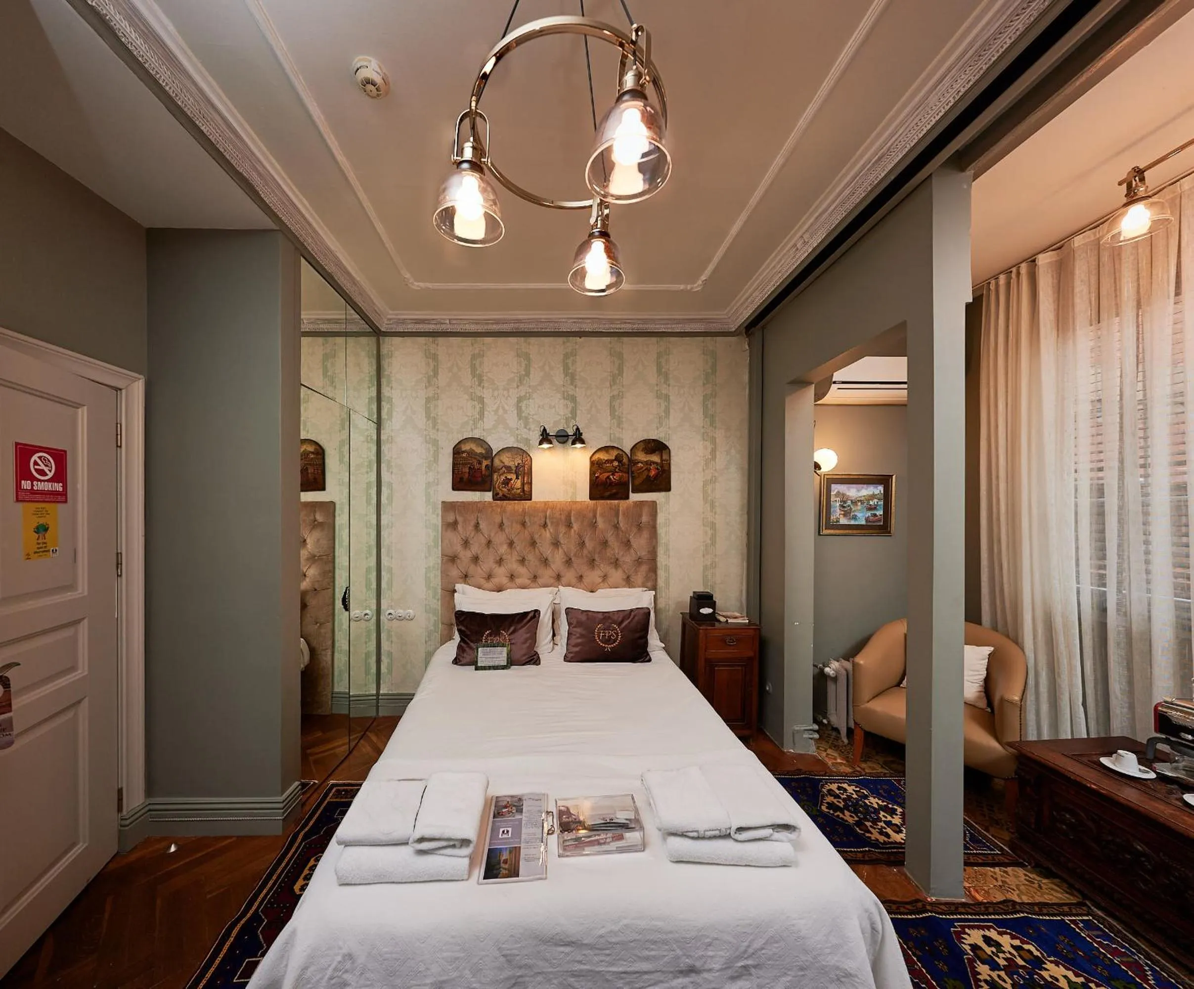 Bed in Faik Pasha Hotels Special Category Beyoglu Istanbul