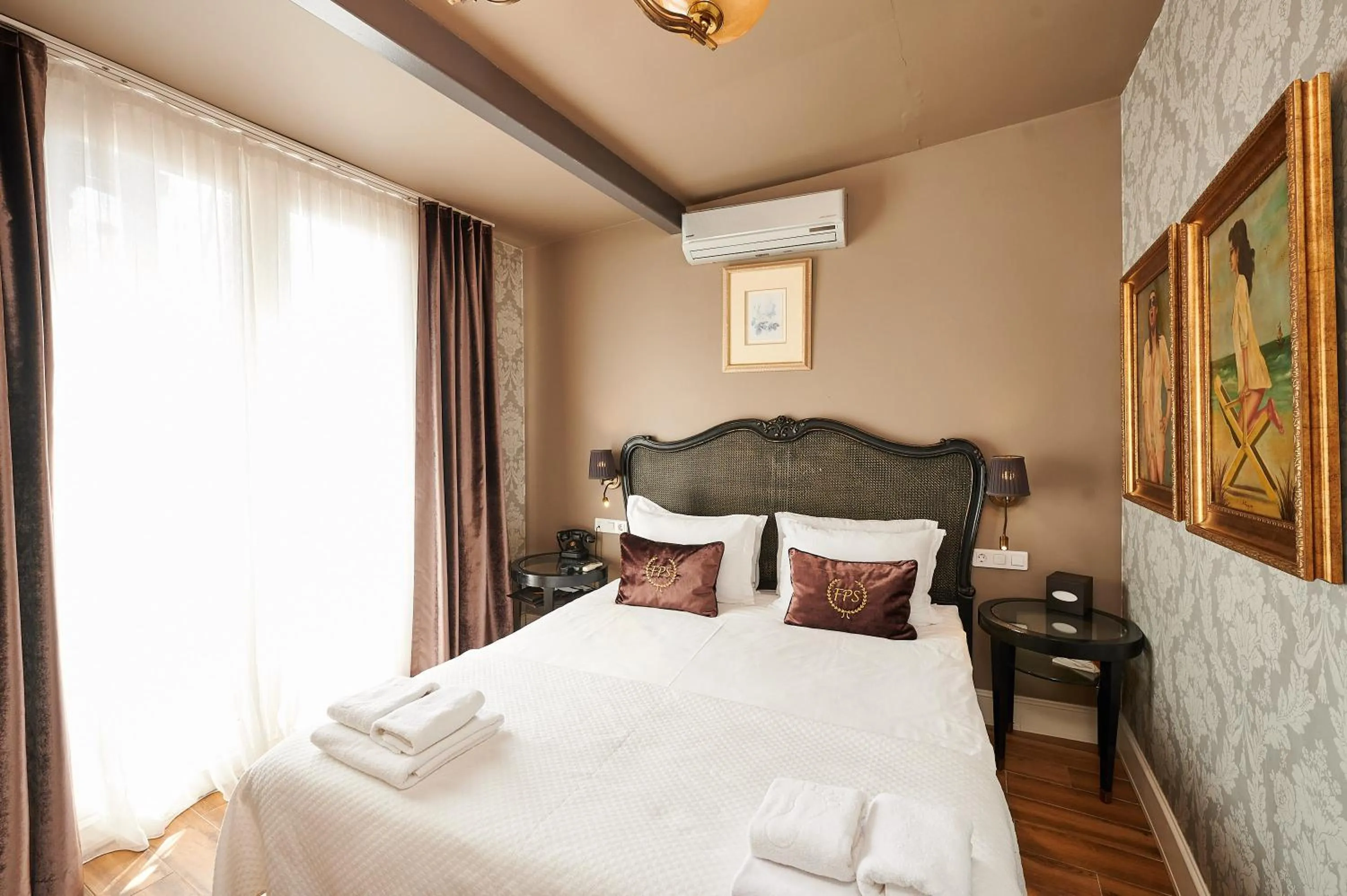 Bed in Faik Pasha Hotels Special Category Beyoglu Istanbul