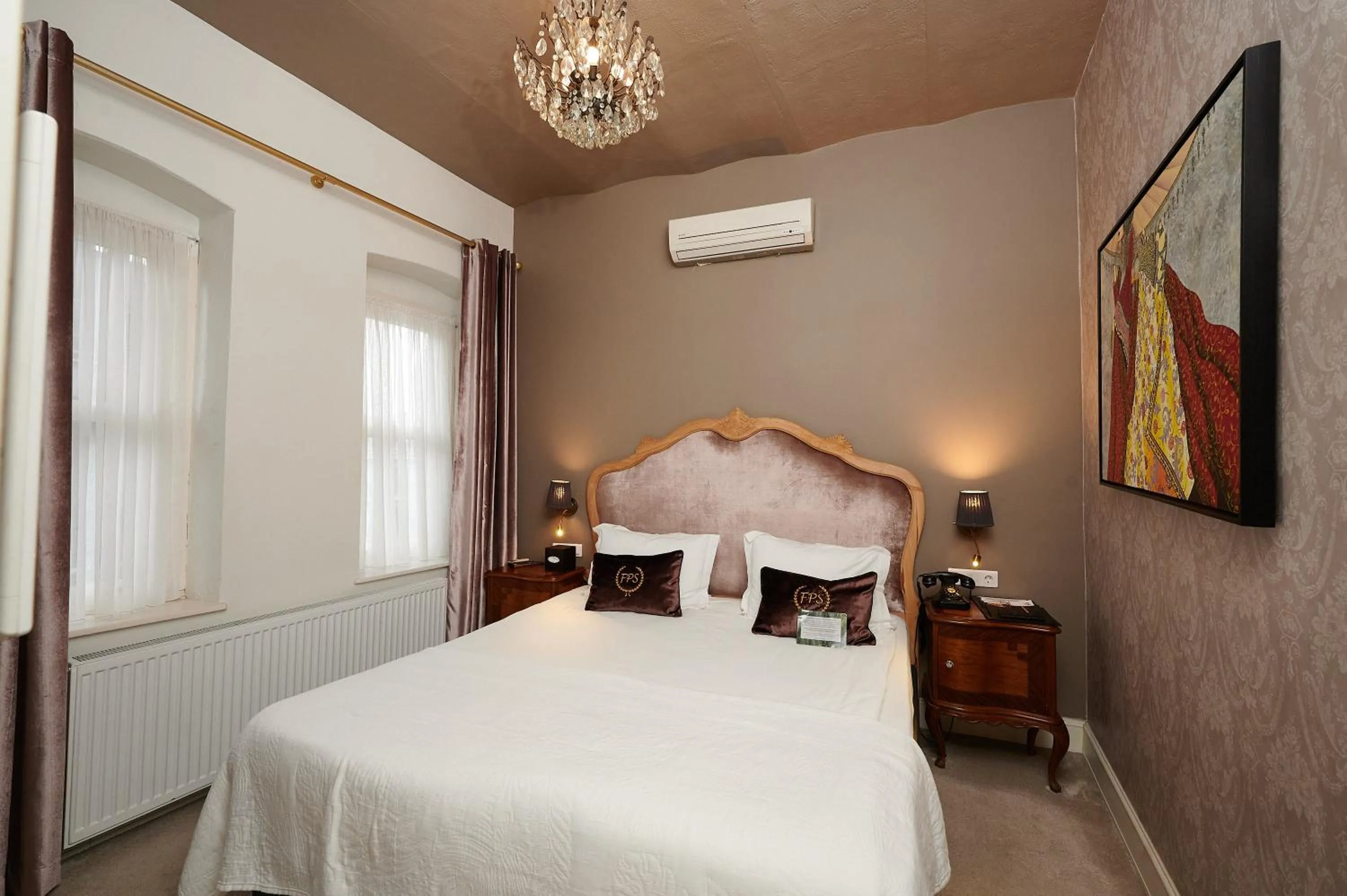 Bed in Faik Pasha Hotels Special Category Beyoglu Istanbul