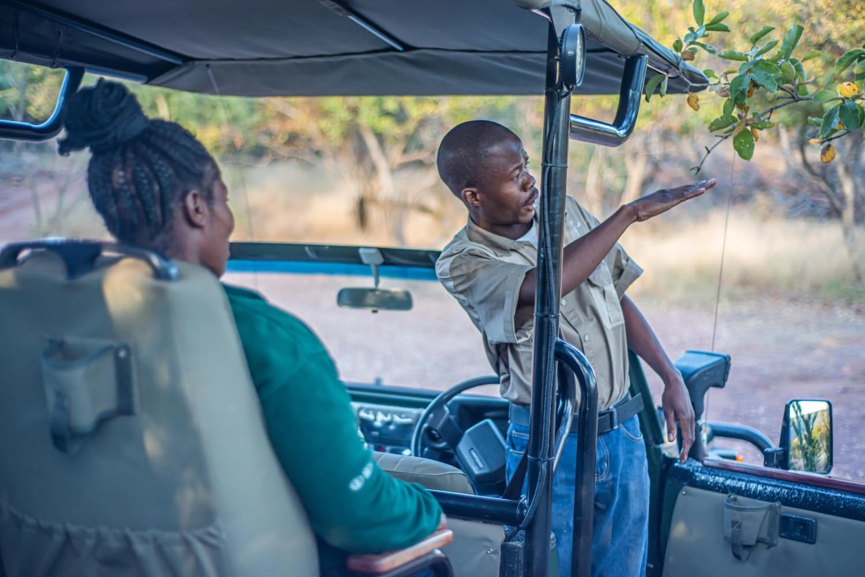 People in Dinkweng Safari Lodge