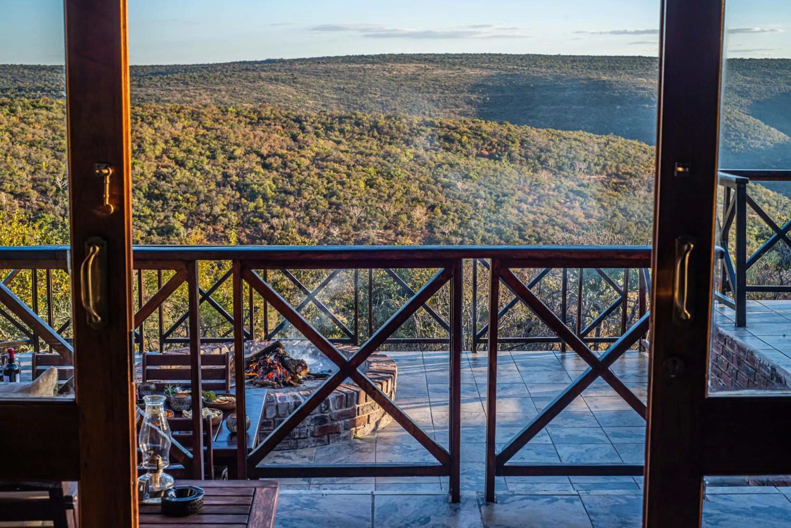 Balcony/Terrace in Dinkweng Safari Lodge