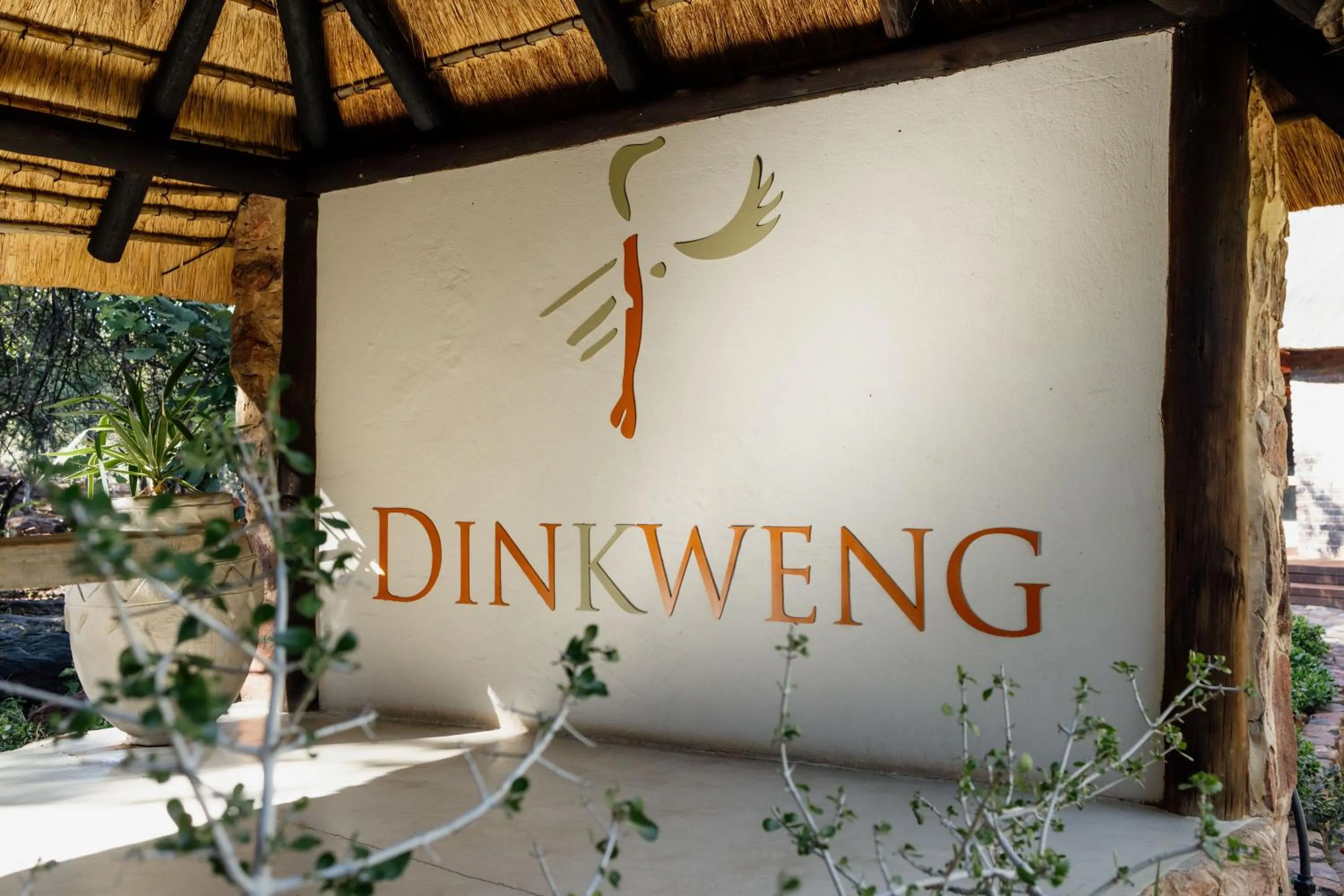 Property logo or sign in Dinkweng Safari Lodge