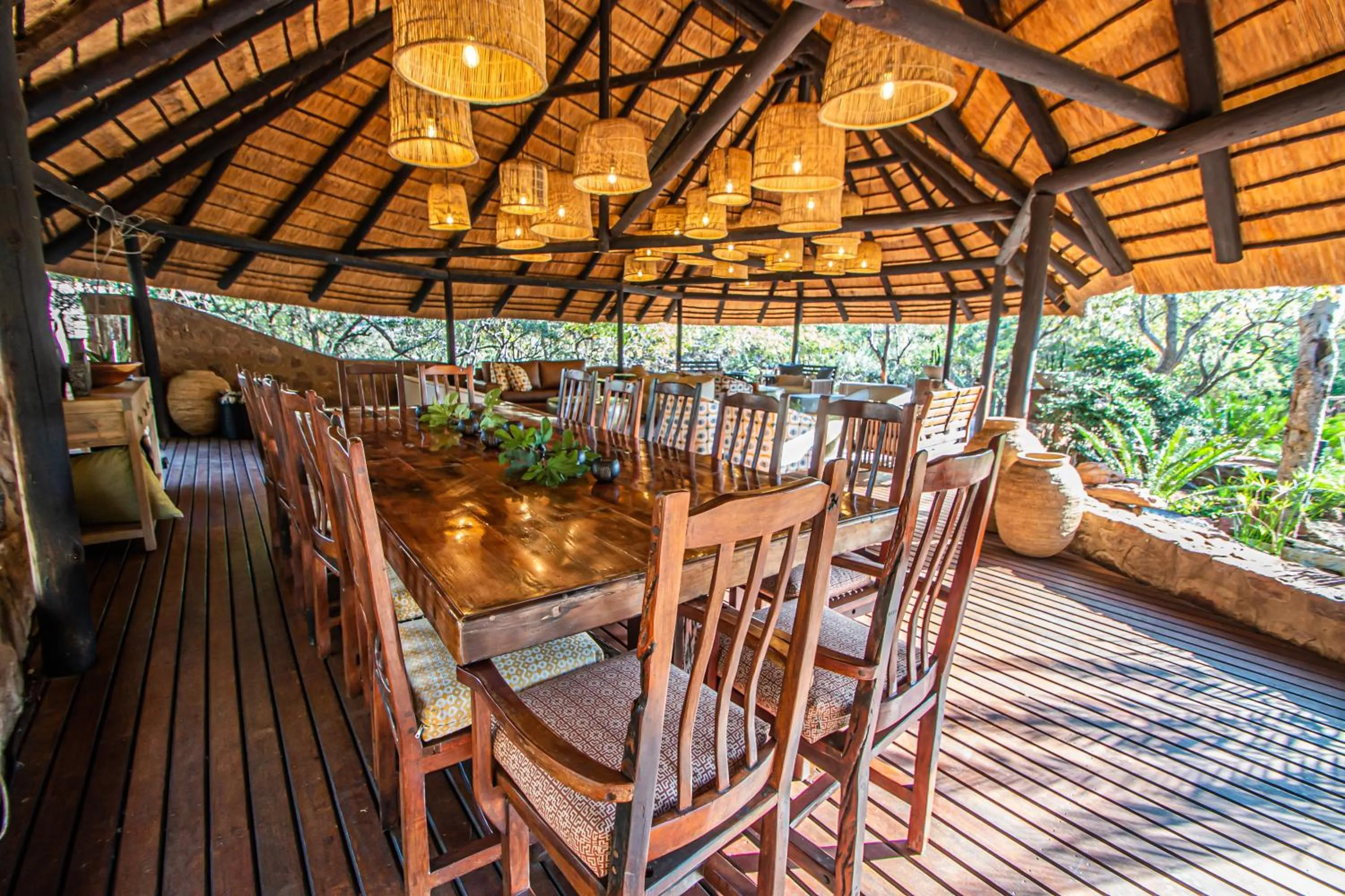 Lounge or bar in Dinkweng Safari Lodge