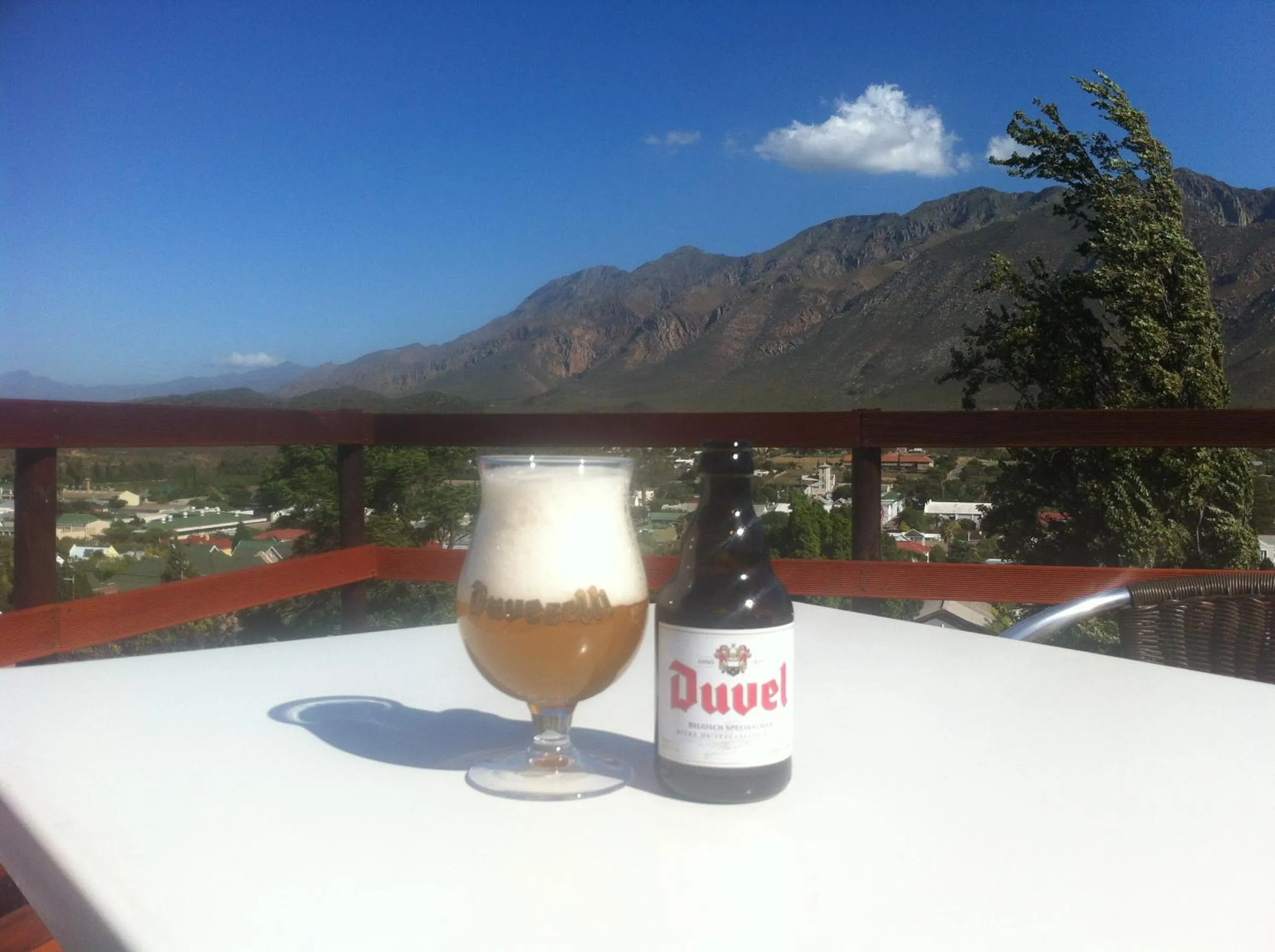 Balcony/Terrace in Mountain View Eco Lodge Montagu