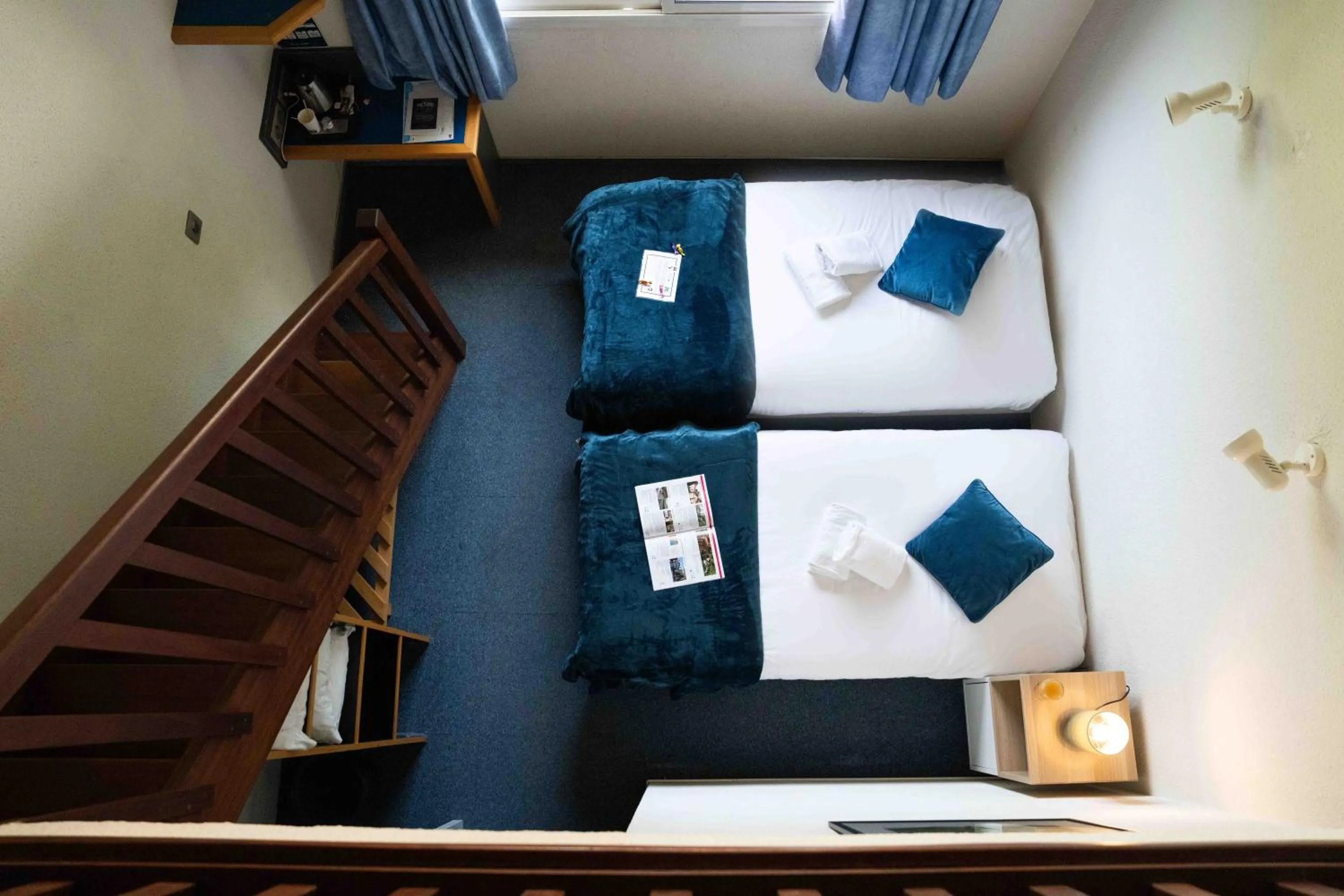 Bed in Logis Hôtel & Restaurant Ludik