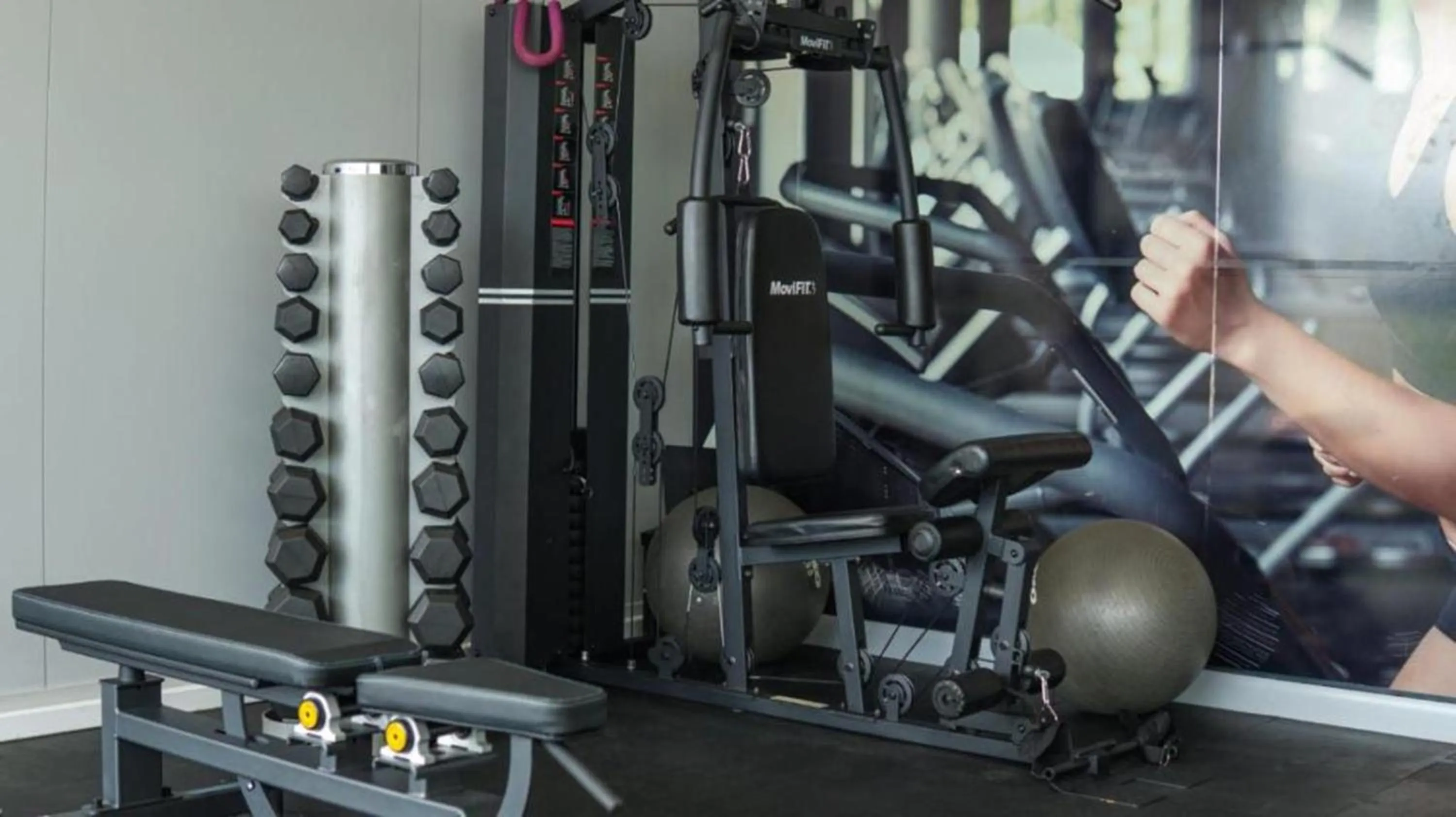 Fitness centre/facilities in Grand Marina Suites Santa Marta