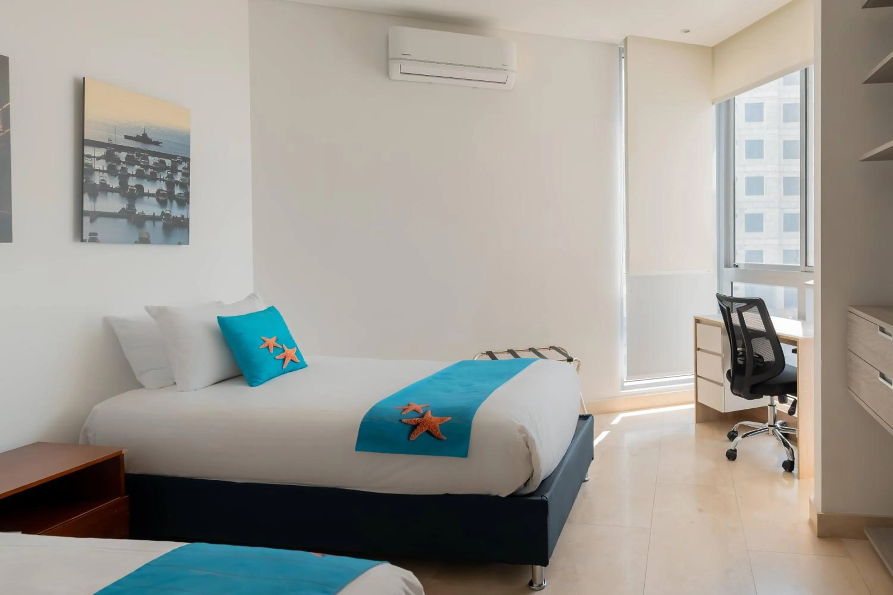 Bed in Grand Marina Suites Santa Marta