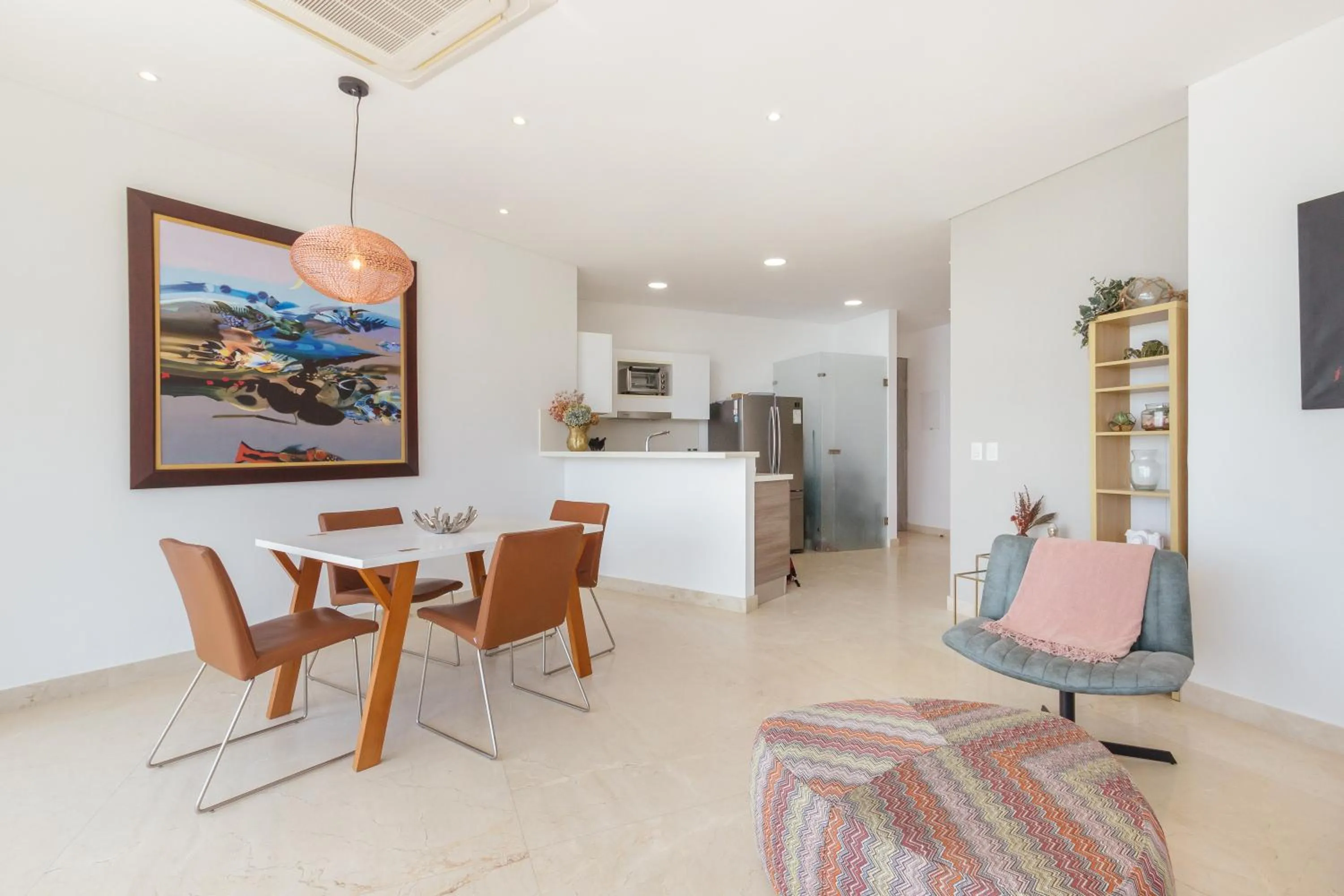 Kitchen or kitchenette in Grand Marina Suites Santa Marta