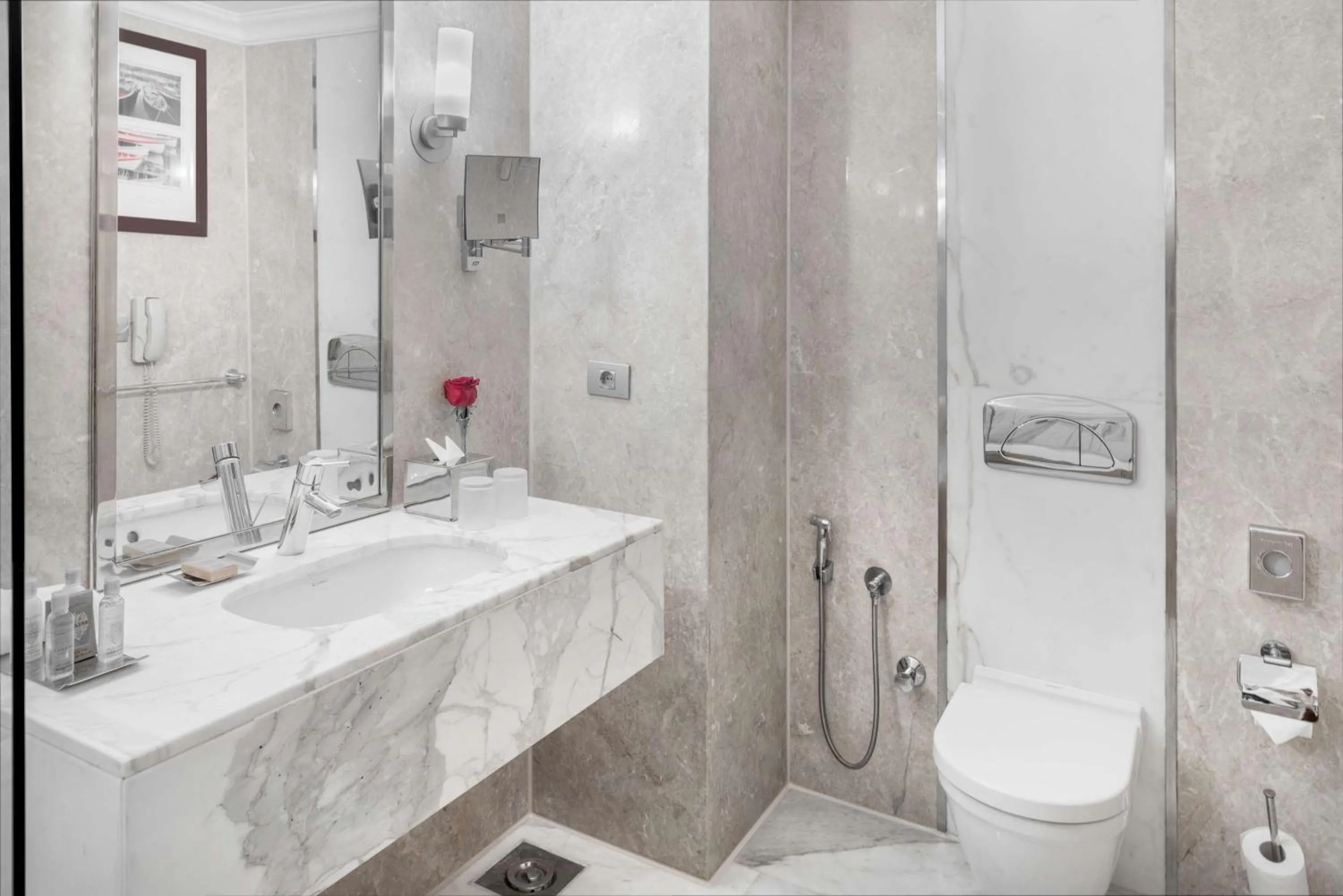 Toilet in Hilton Alexandria Corniche Hotel