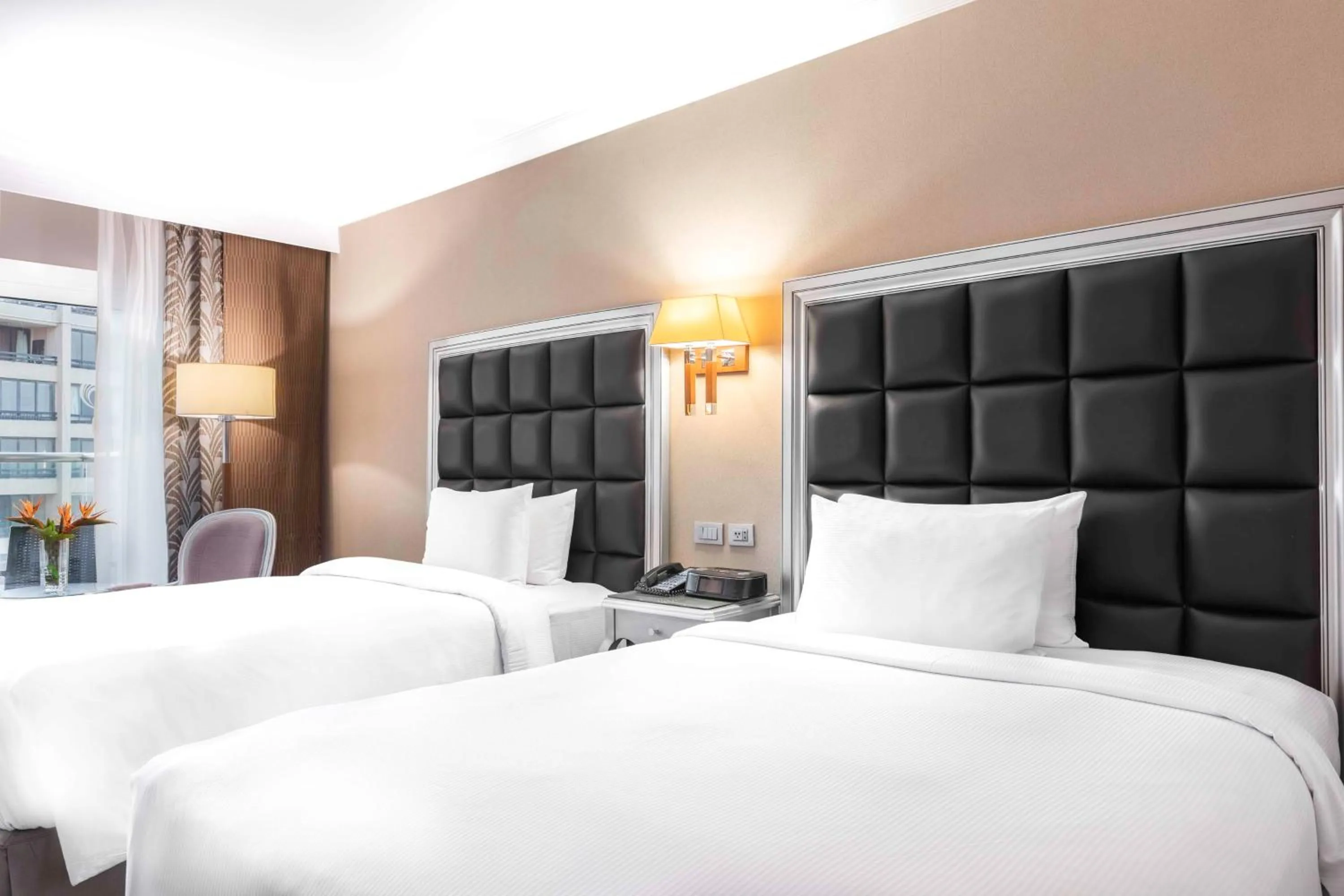 View (from property/room), Bed in Hilton Alexandria Corniche Hotel