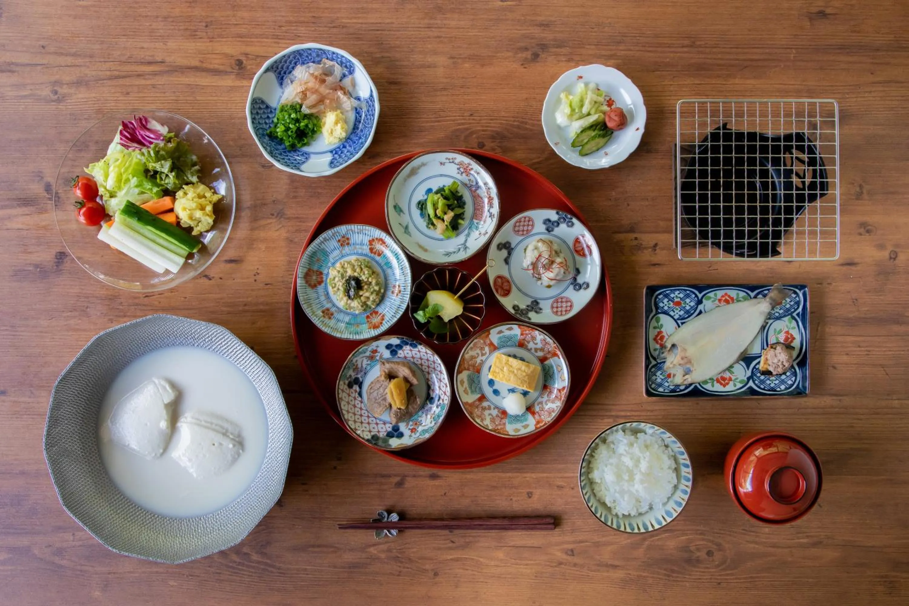 Breakfast in Tateshina Shinyu Onsen