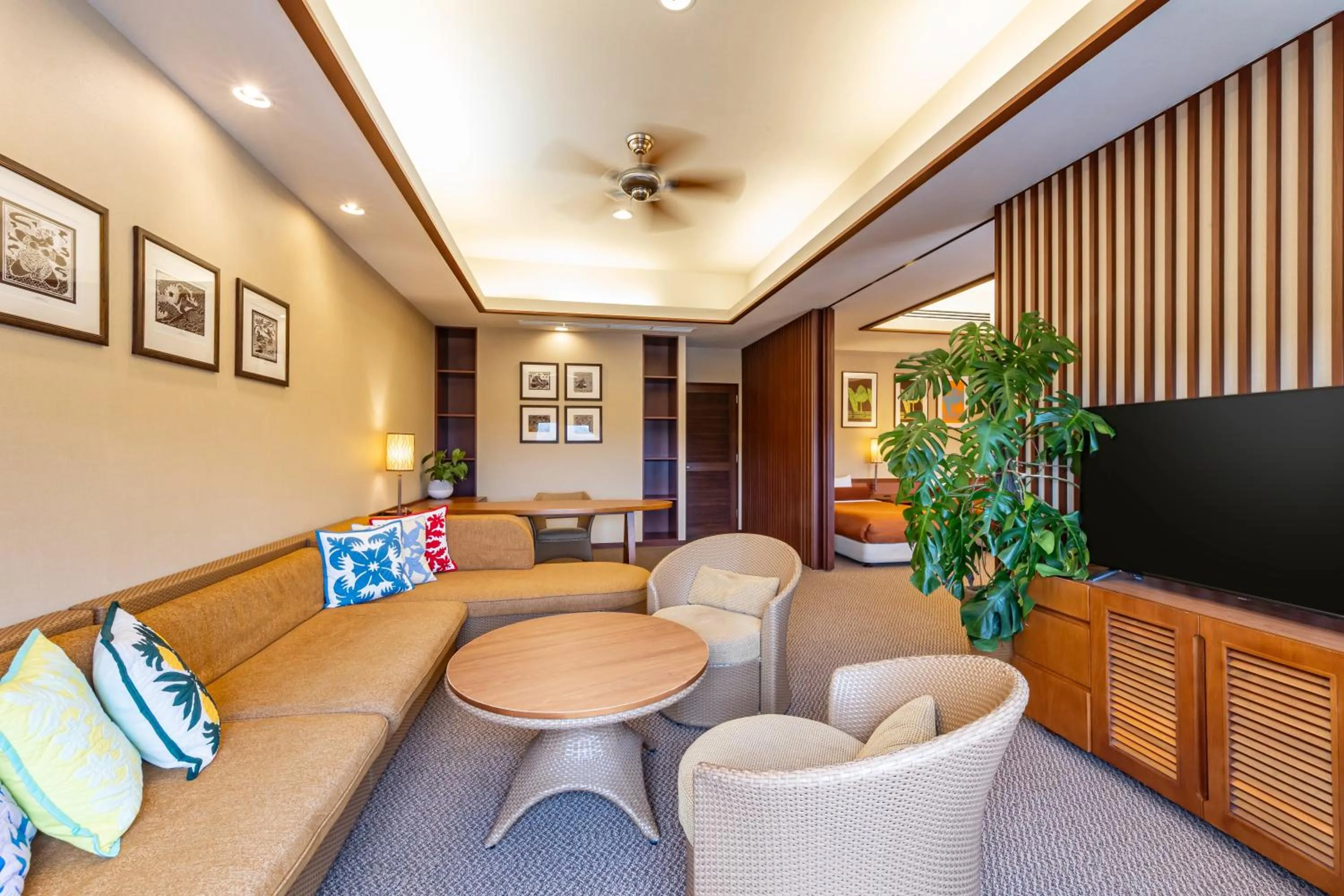 Living room in Spa Resort Hawaiians Monolith Tower