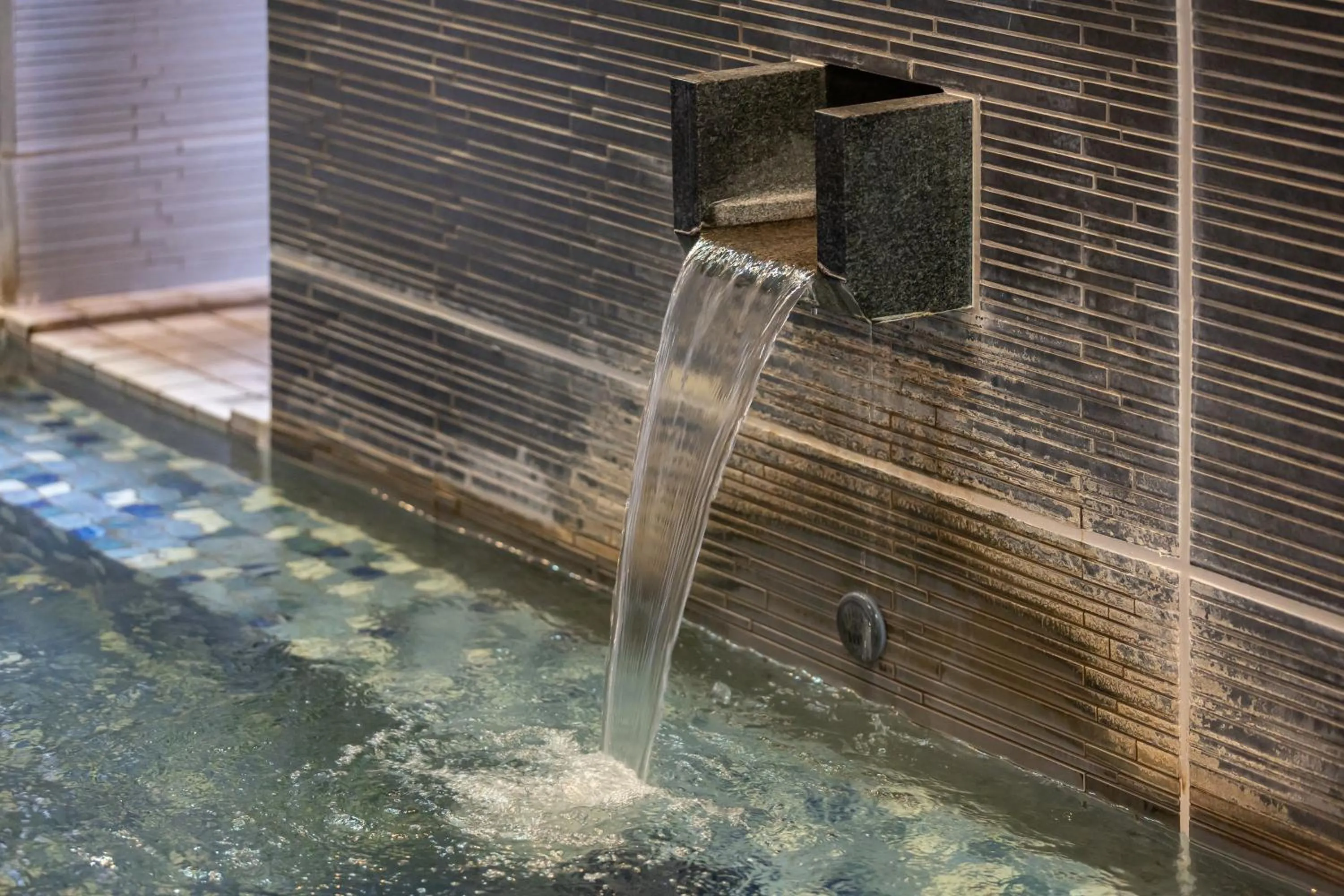 Hot Spring Bath in Spa Resort Hawaiians Monolith Tower