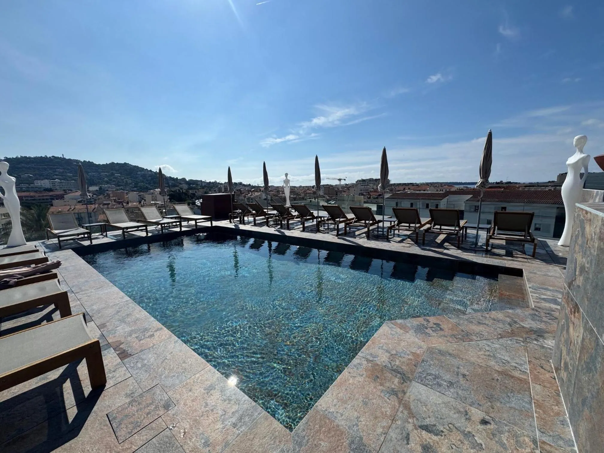 Swimming pool in Best Western Plus Cannes Riviera