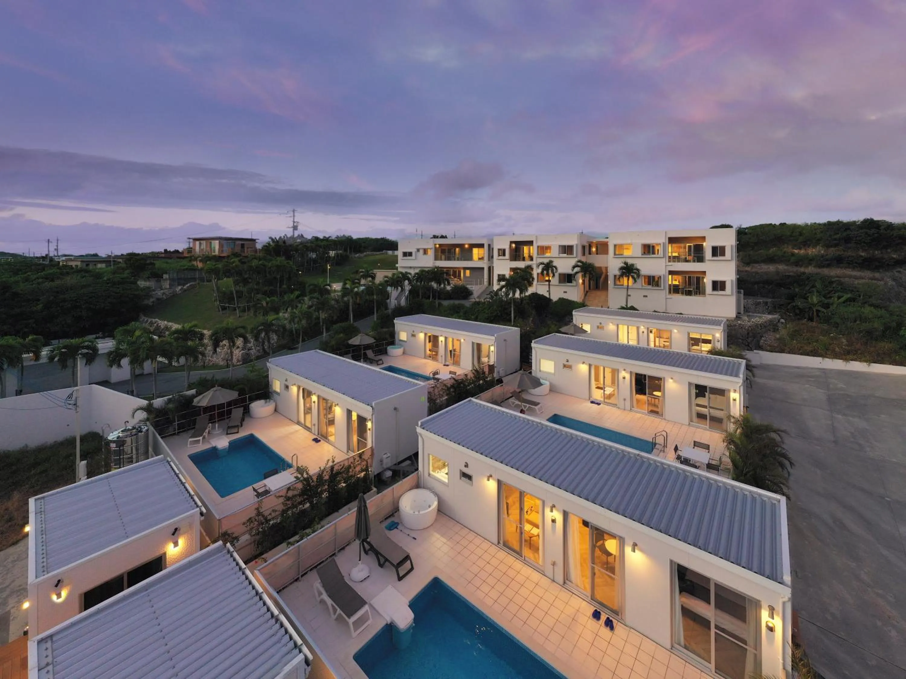 Bird's eye view in Crystal Villa Imgya