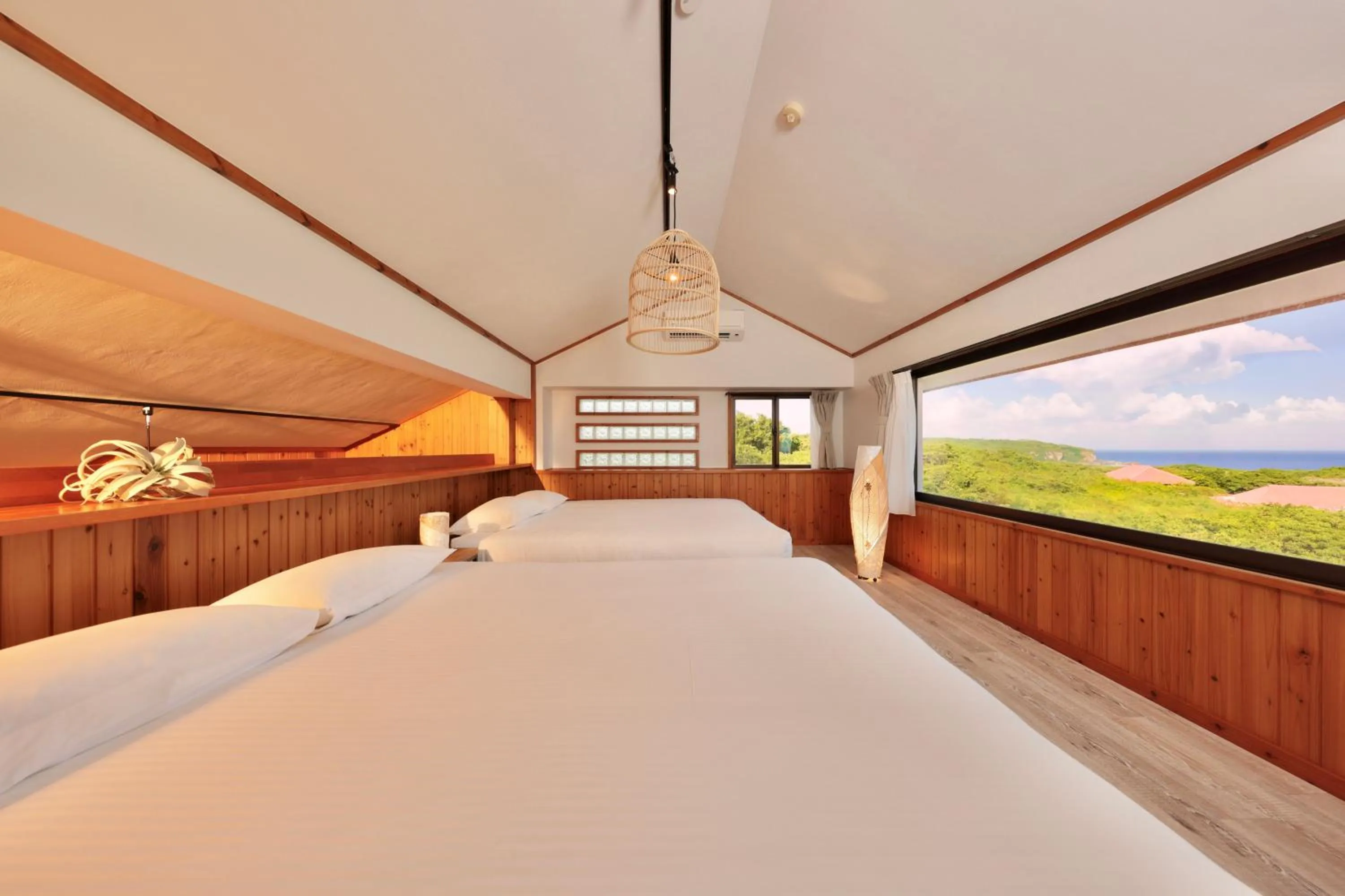 Bed in Crystal Villa Imgya