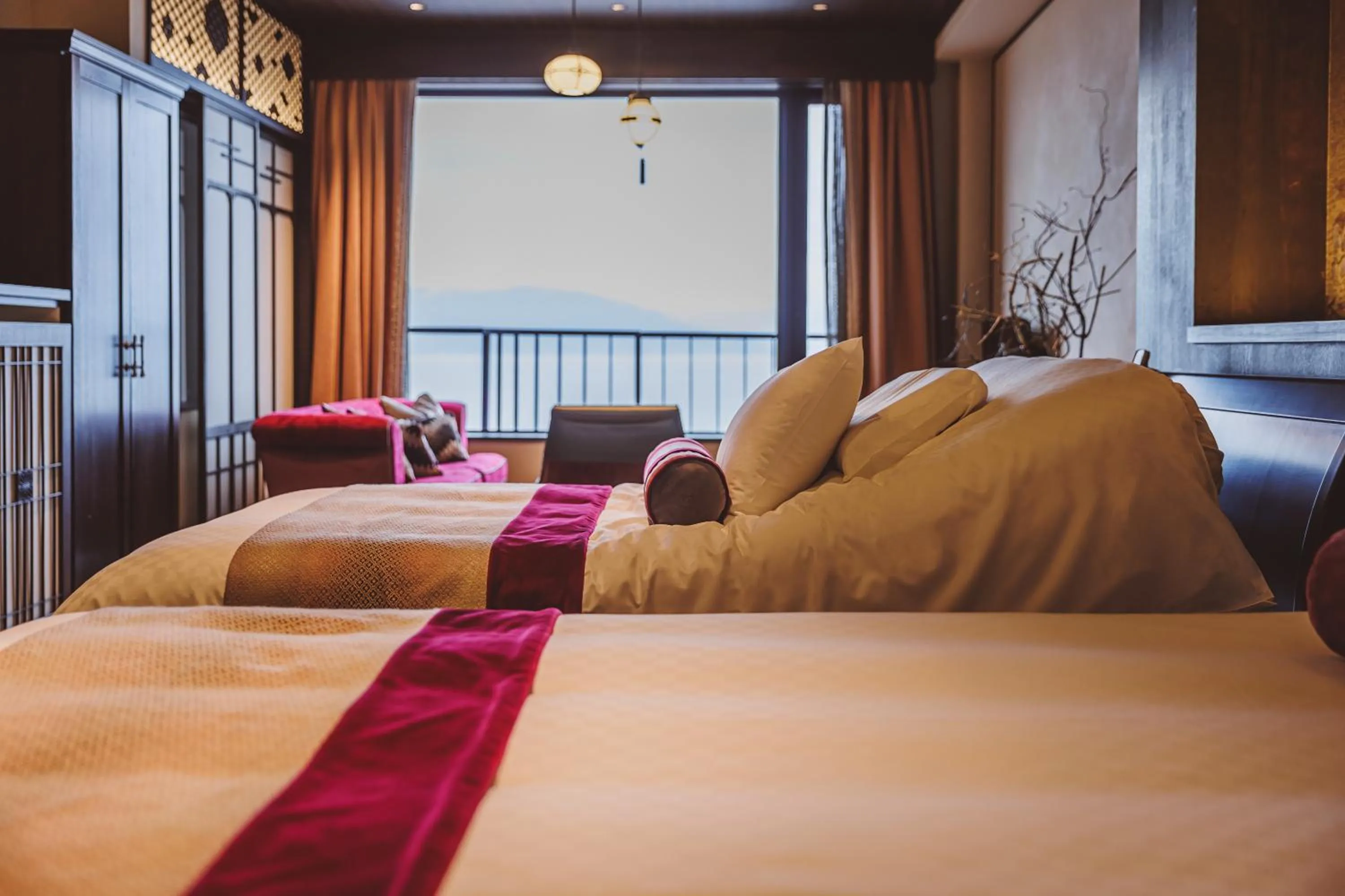 Bed in Kamisuwa Onsen Shinyu