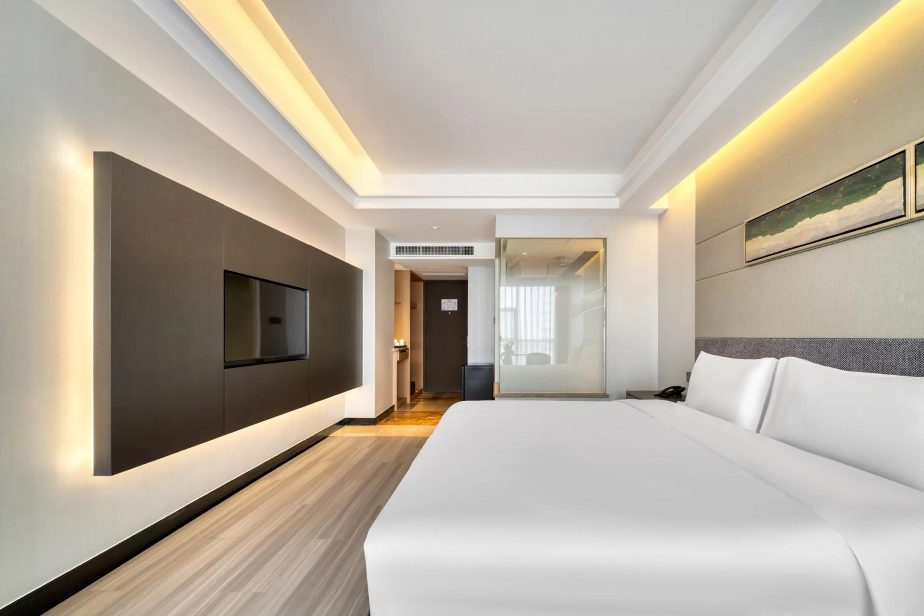 Bedroom, Bed in 义乌国际大厦酒店