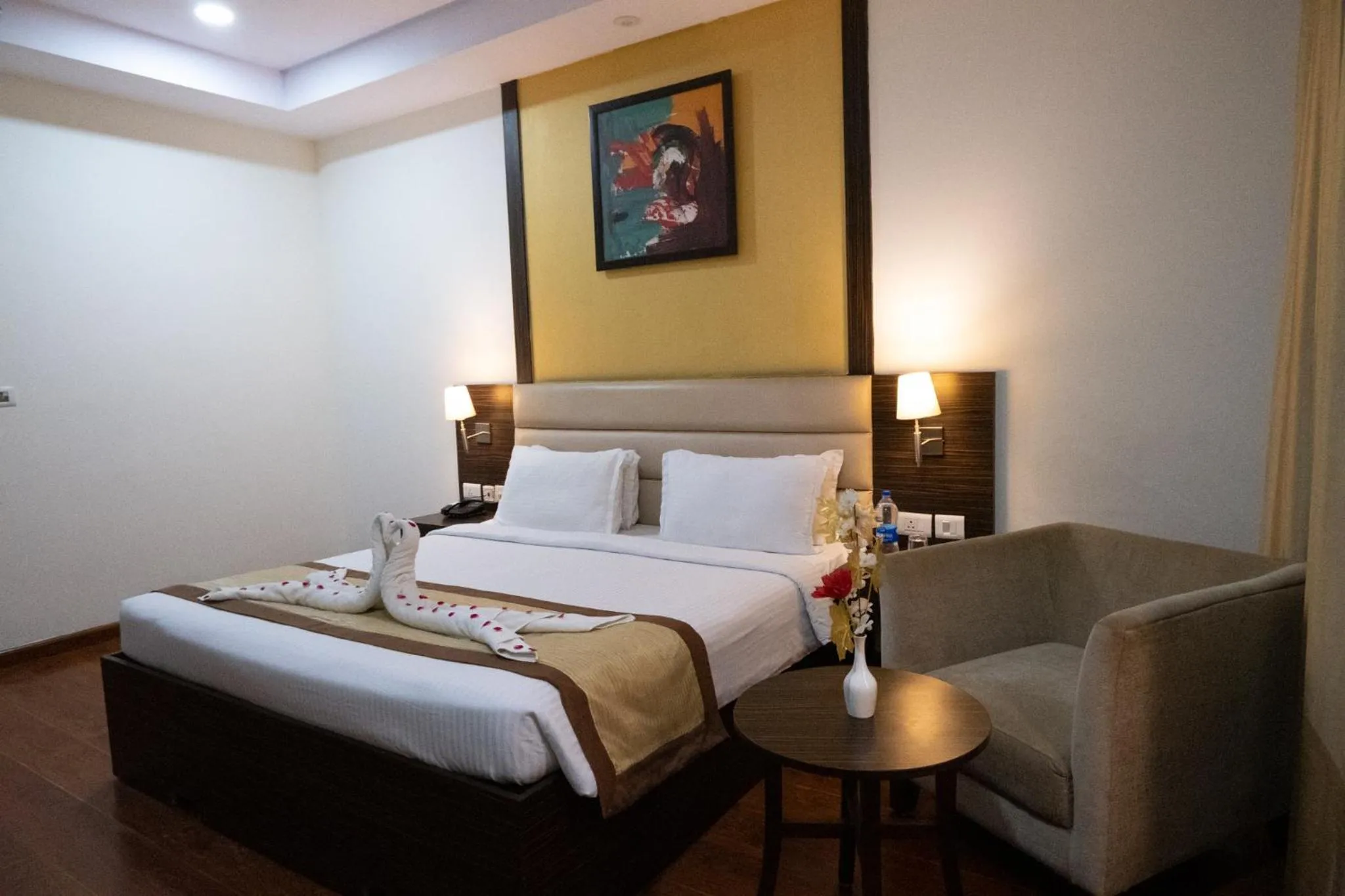 Bedroom, Bed in Hyphen Premier-Business Hotel