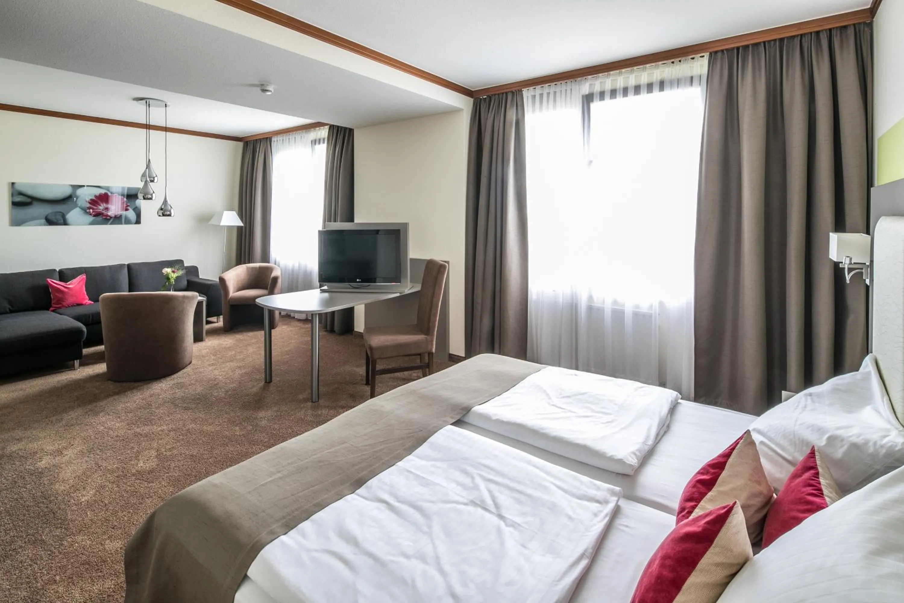 Bedroom, Bed in Hotel am Krone Park